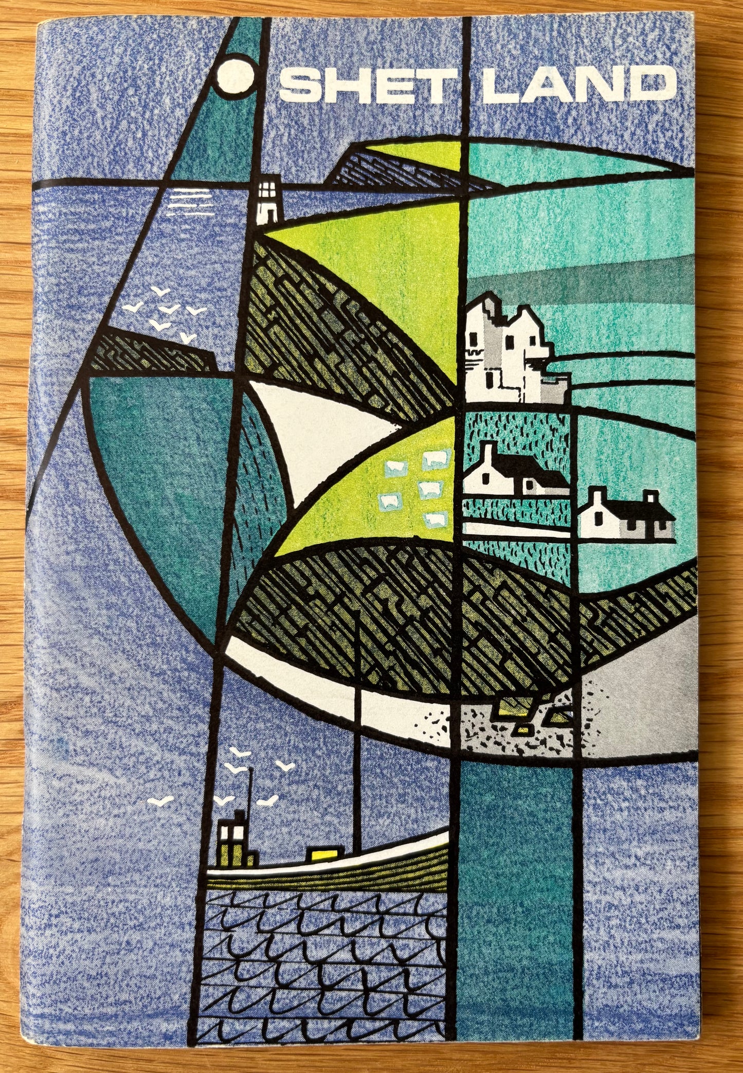 Vintage SHETLAND TOURIST GUIDE Lerwick TRAVEL Illustrated Association Lerwick