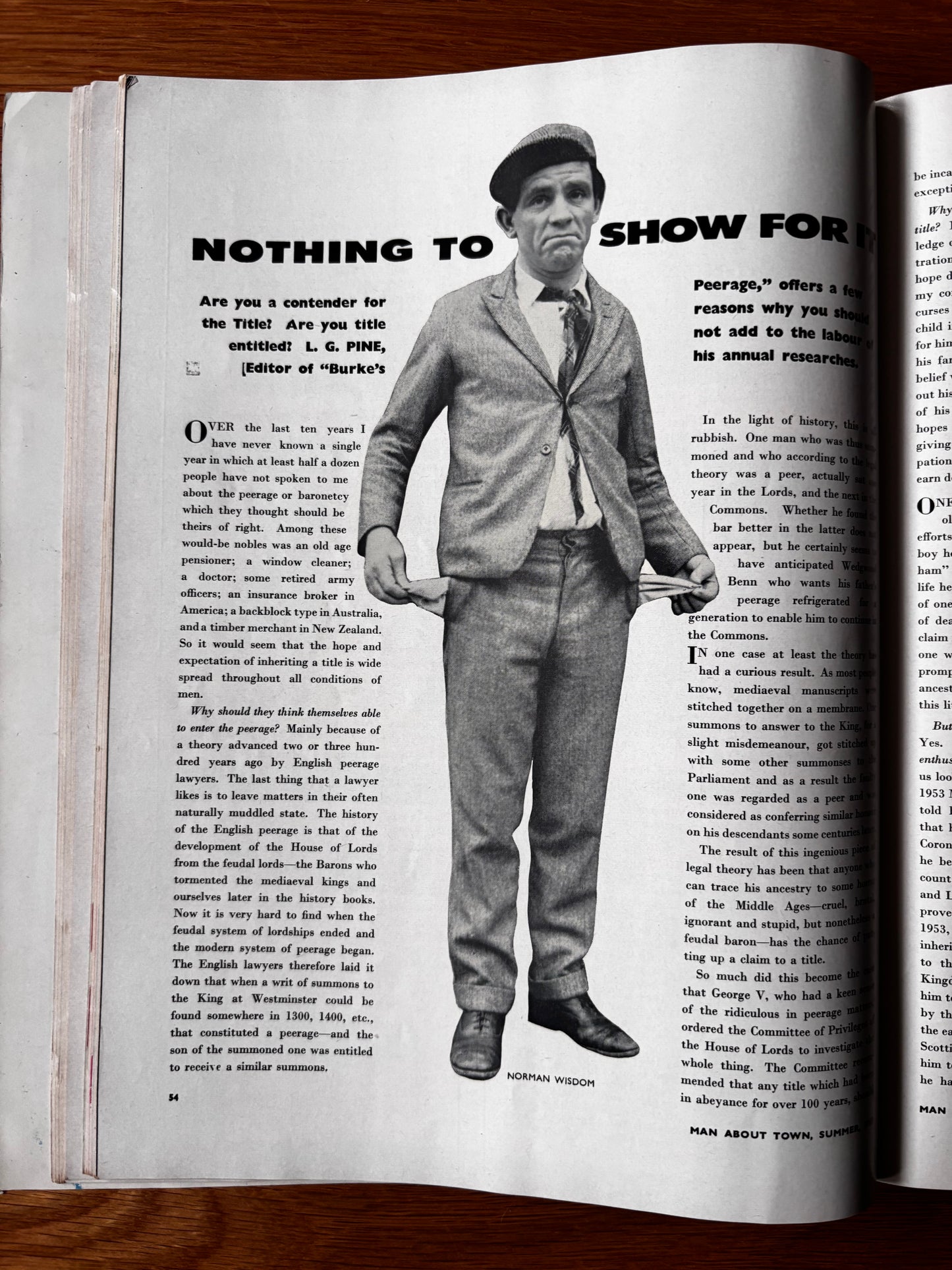 1950’s MAN ABOUT TOWN Magazine Summer 1959 Men’s Style Tailoring VINTAGE