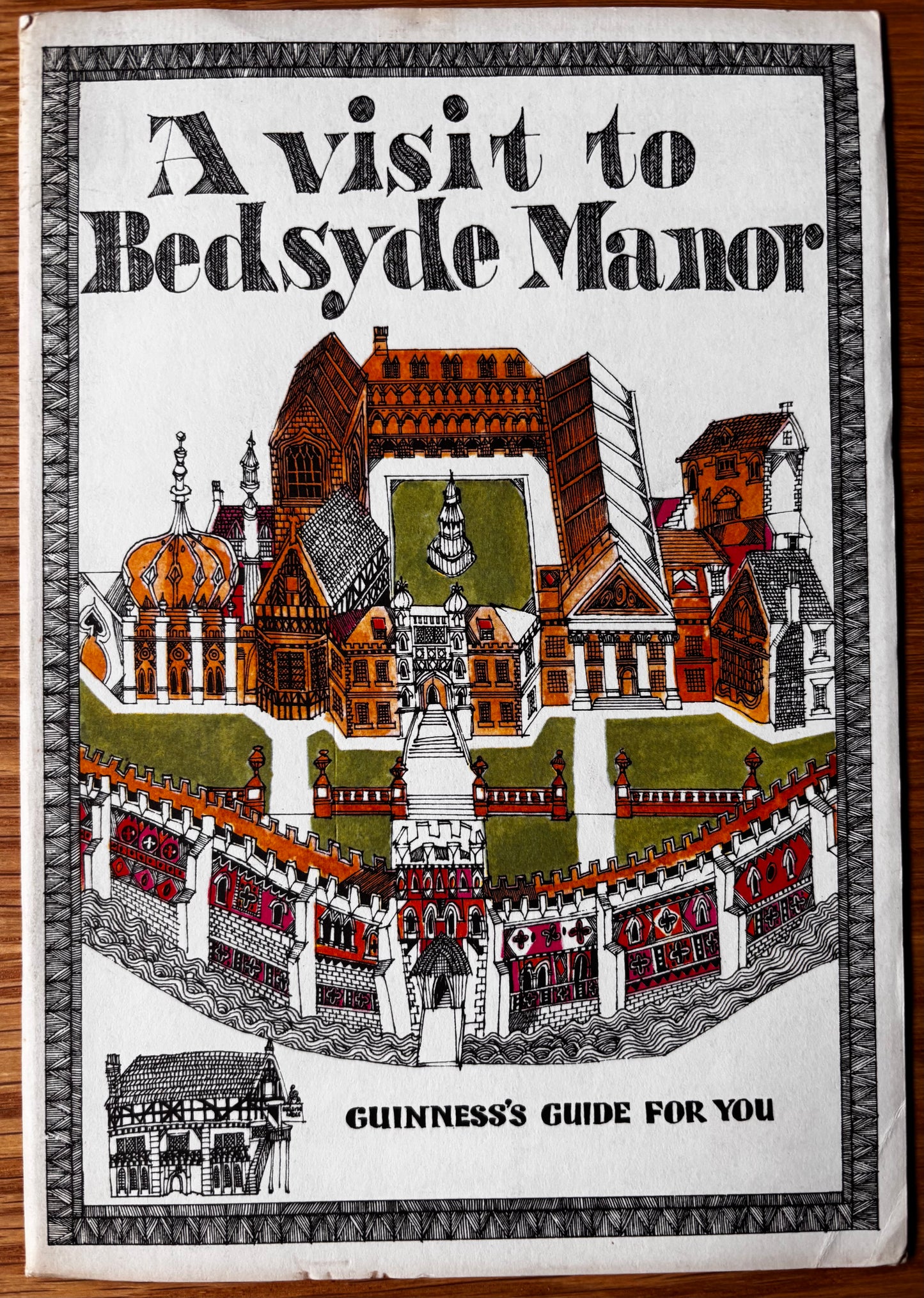 John Vernon Lord A VISIT TO BEDSYDE MANOR GUINNESS 1965 ILLUS BOOKLET
