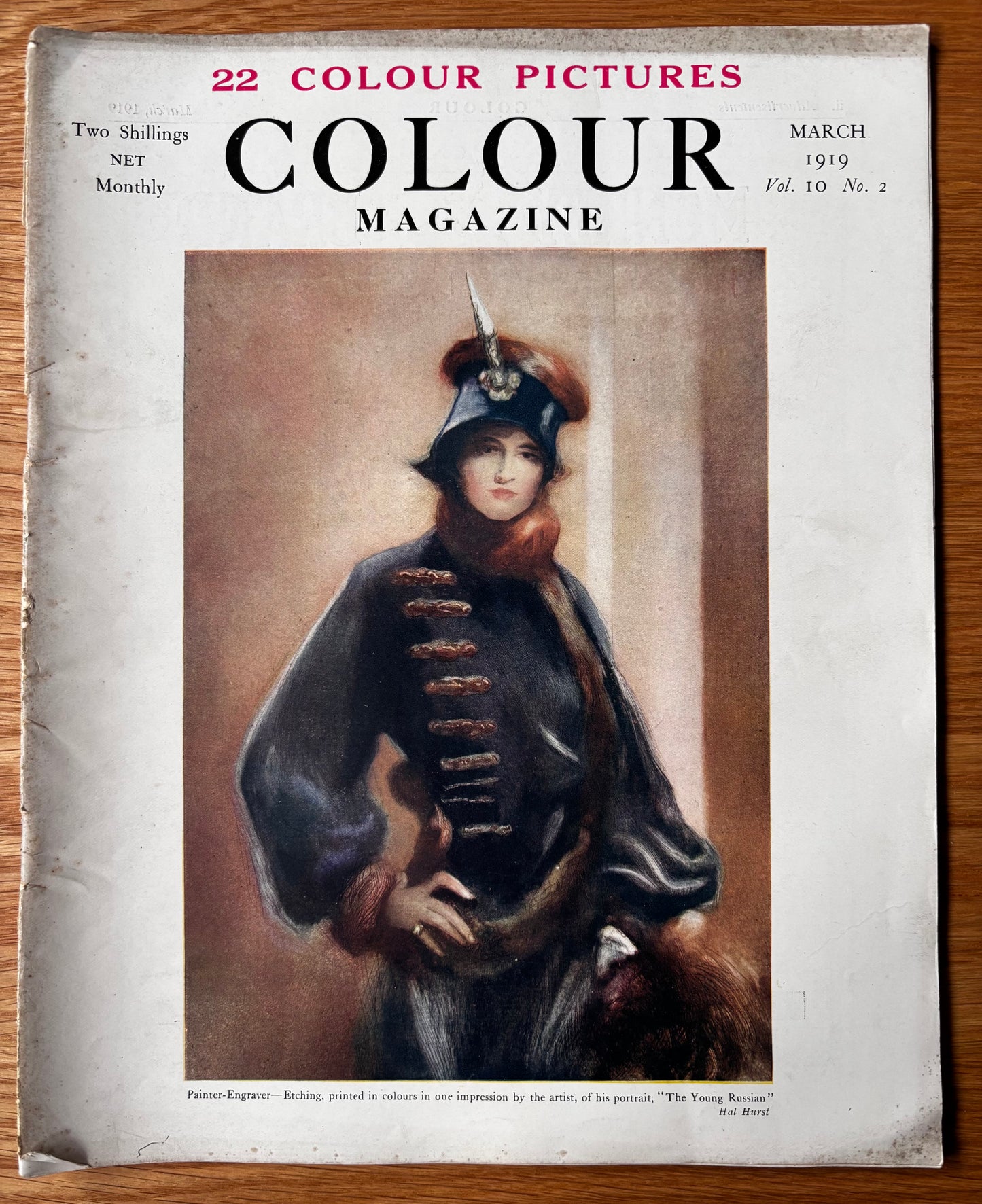 Hal Hurst COLOUR MAGAZINE March 1919 ADVERTS ART McKnight Kauffer Illustrated