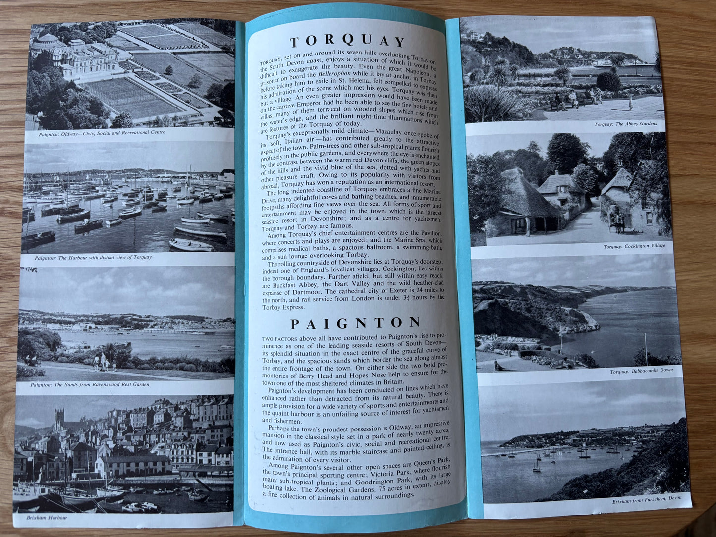 1950's TORQUAY PAIGNTON Come To Britain Leaflet No 3E BRIXHAM