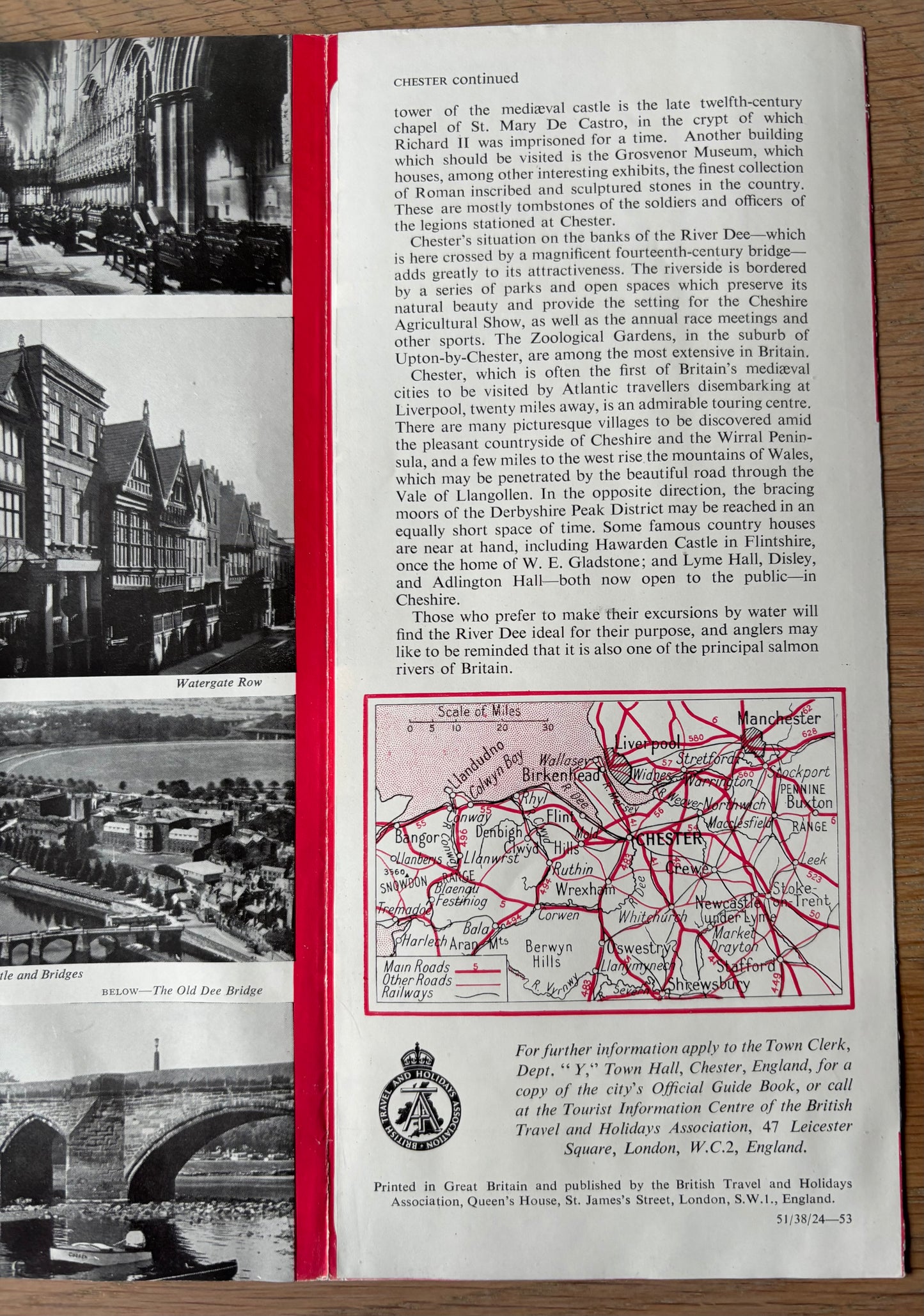 1950's CHESTER Come To Britain Leaflet No 8B Bishop Lloyd's House