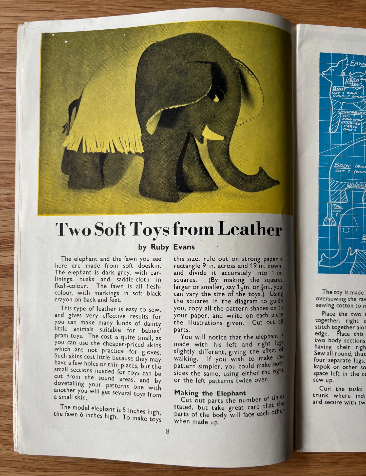 1950 ART AND CRAFT Lino Prints Paper Cuts MAGAZINE CHILD EDUCATION