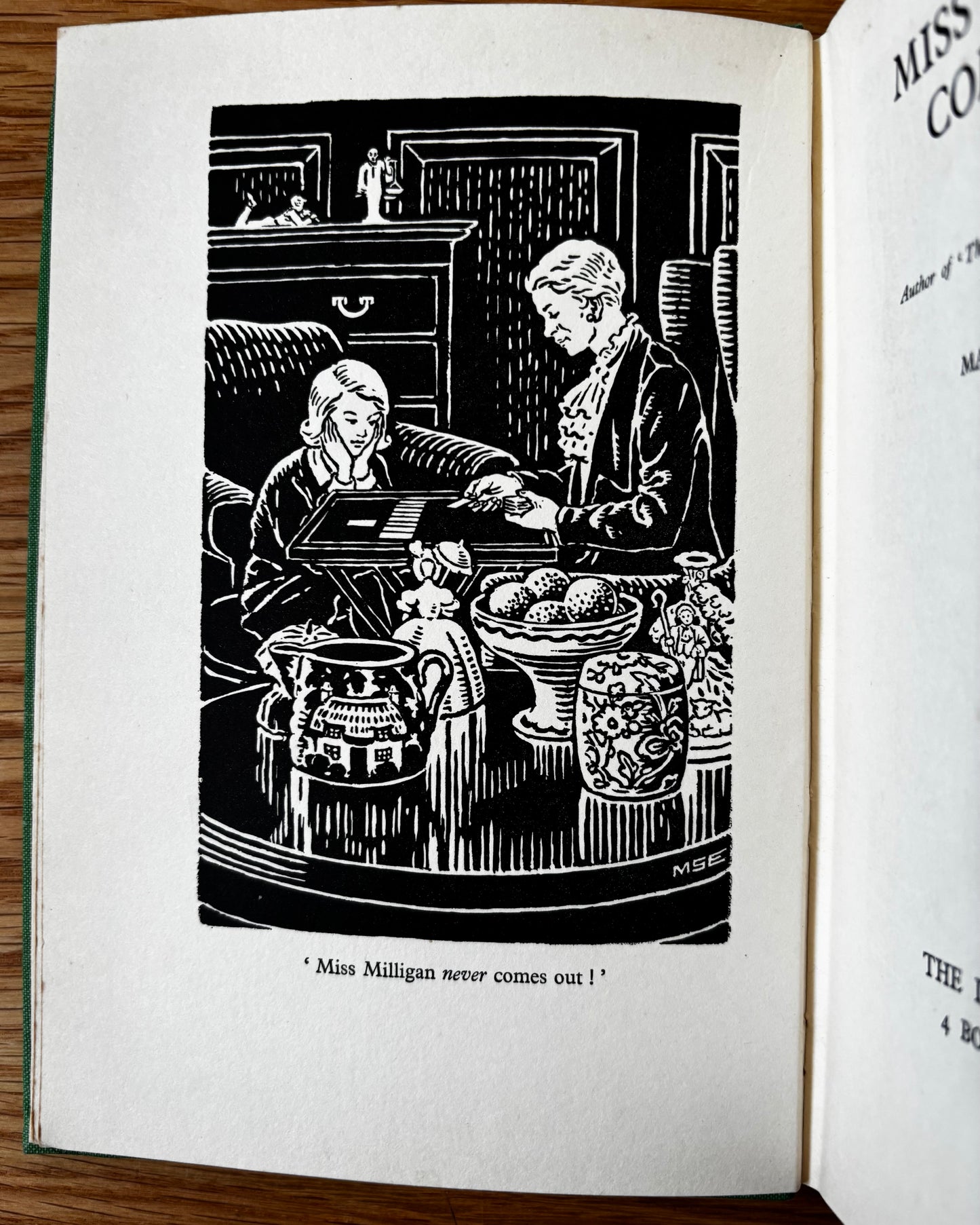 1930’s Mary Stella Edwards MISS MILLIGAN COMES OUT 1st DJ 1937 Lutterworth Press