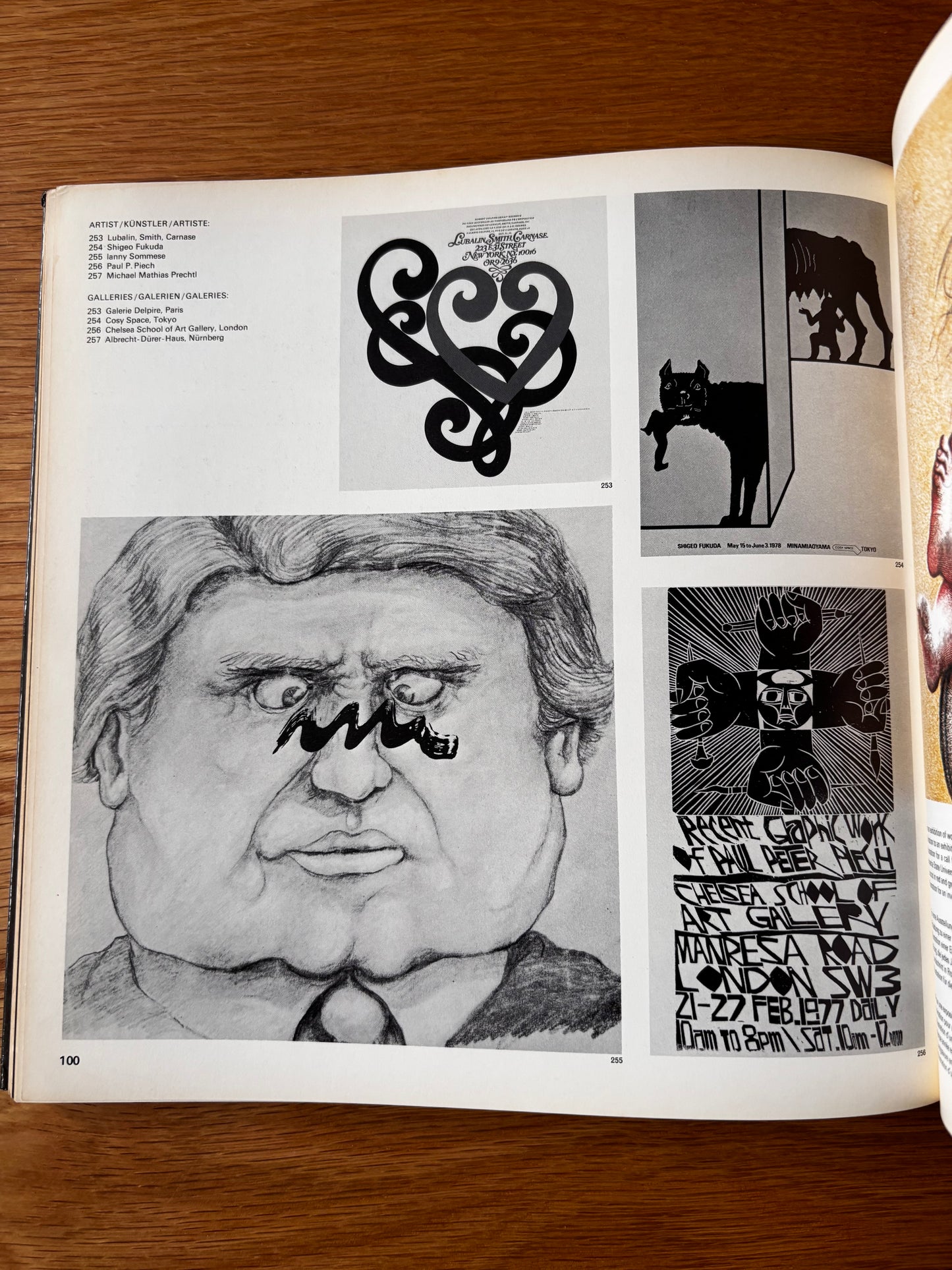GRAPHIS EPHEMERA 1980 HB Artists Self Promotion ILLUSTRATED Card Design