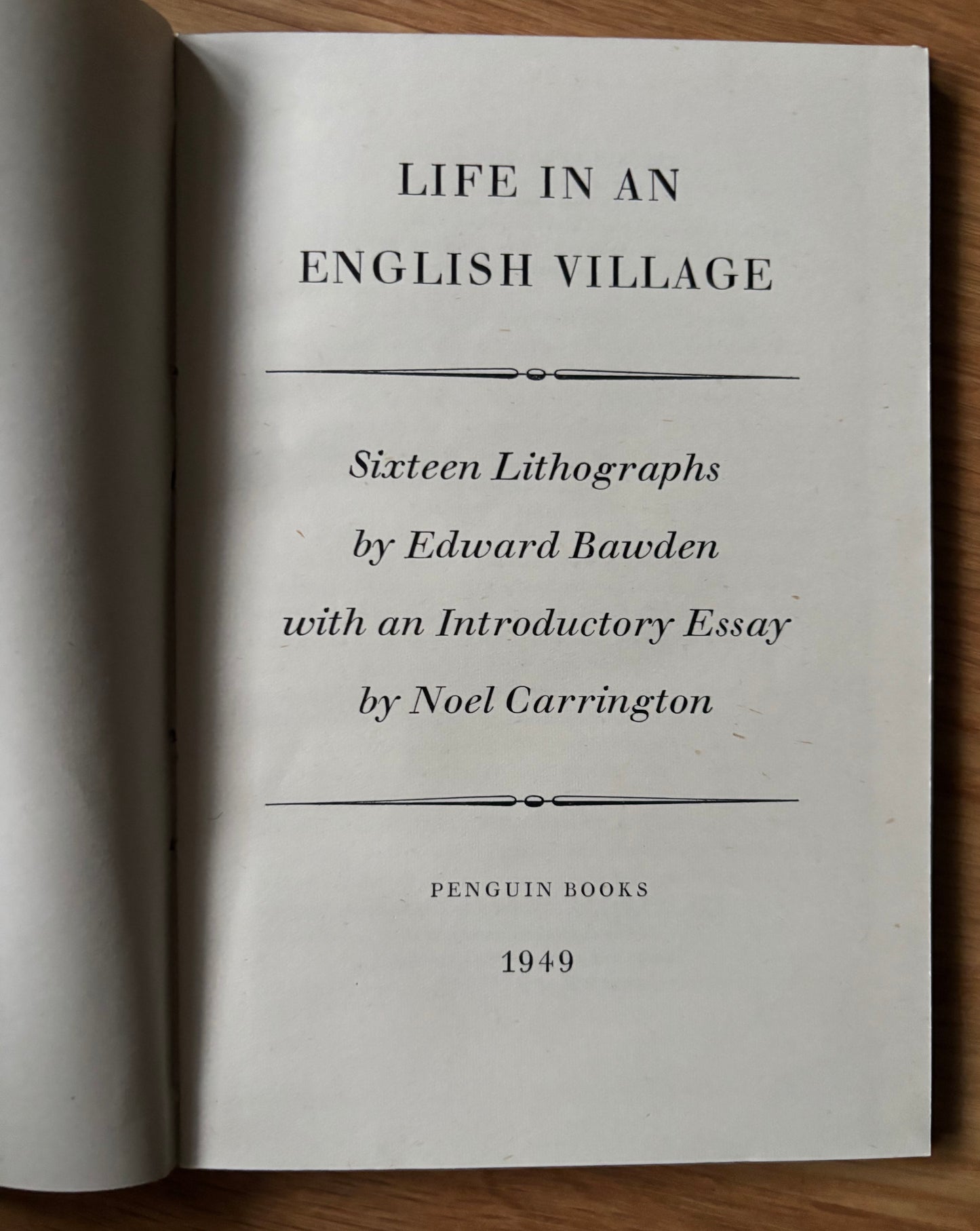 Edward Bawden LIFE IN AN ENGLISH VILLAGE King Penguin 1949 16 PLATES ART K51
