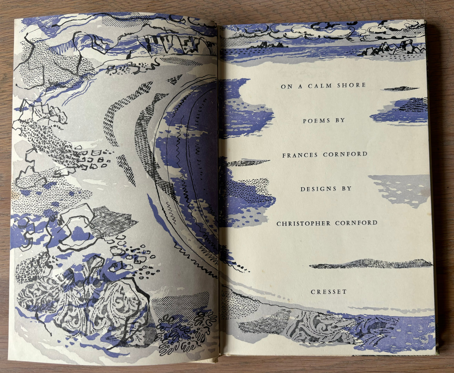 Christopher Cornford ON A CALM SHORE Frances Cornford 1960 Cresset Press - transpontinebooks