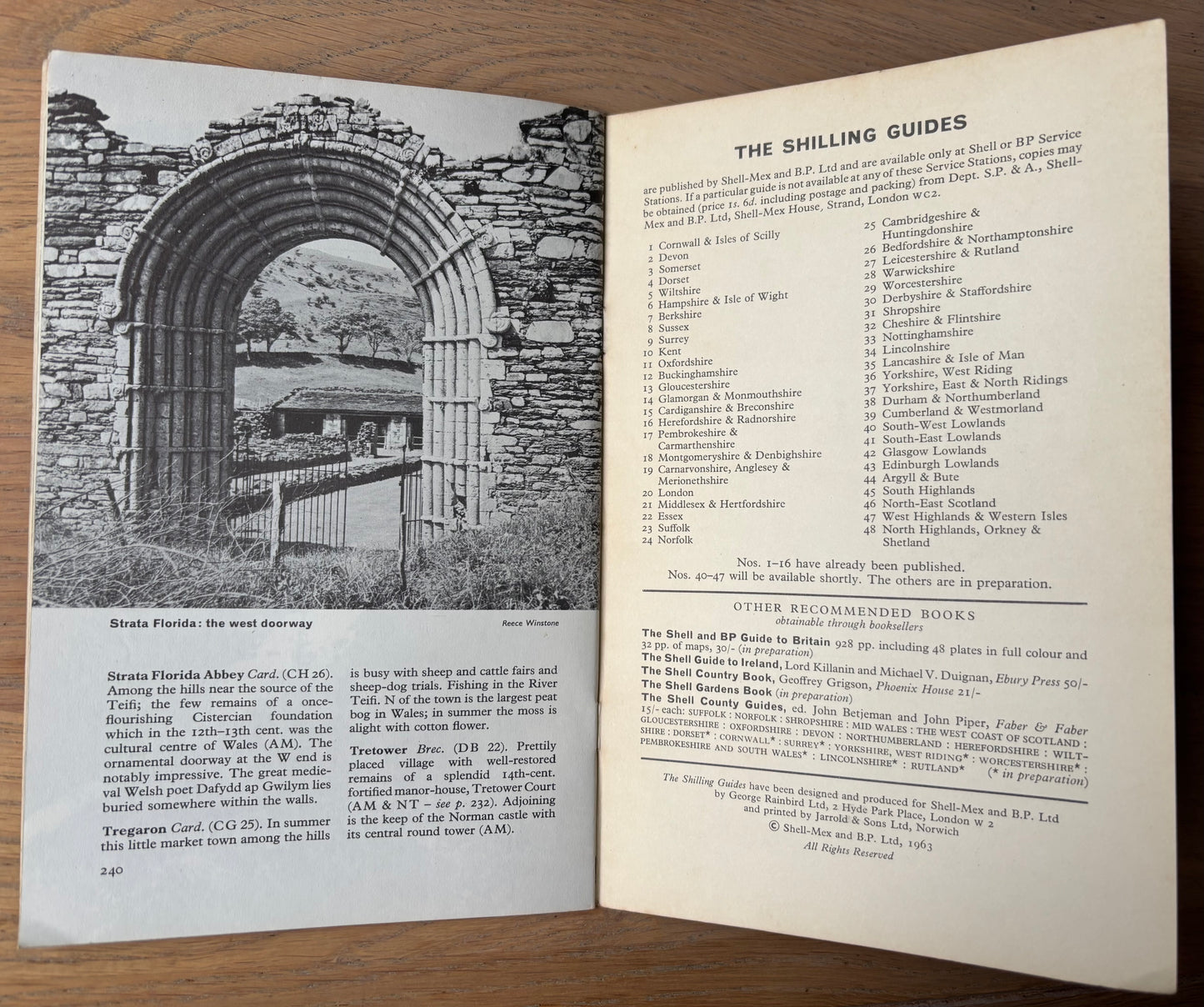 Keith Grant CARDIGANSHIRE BRECONSHIRE SHELL SHILLING GUIDE 1963 Illustrated