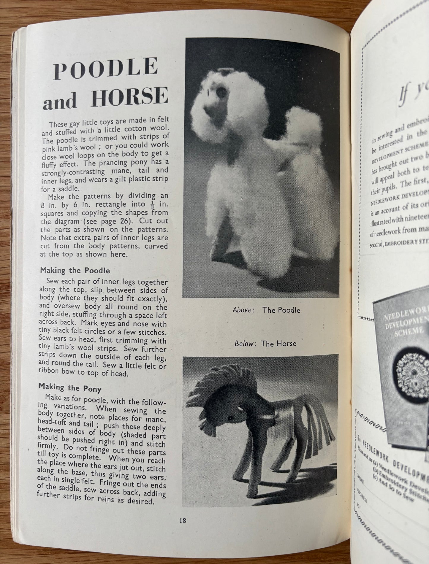 1950 ART AND CRAFT MAGAZINE Fabric Toys CHILD EDUCATION Wedge Shoes