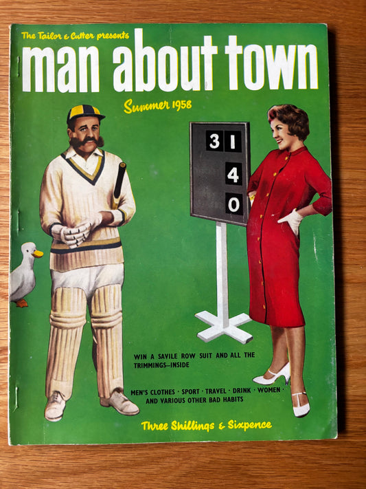 1950’s MAN ABOUT TOWN Magazine Summer 1958 Men’s Style Tailoring VINTAGE