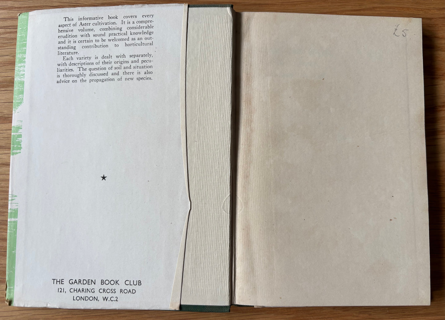 E R Ranson MICHAELMAS DAISIES & OTHER GARDEN ASTERS 1947 Book Club DJ
