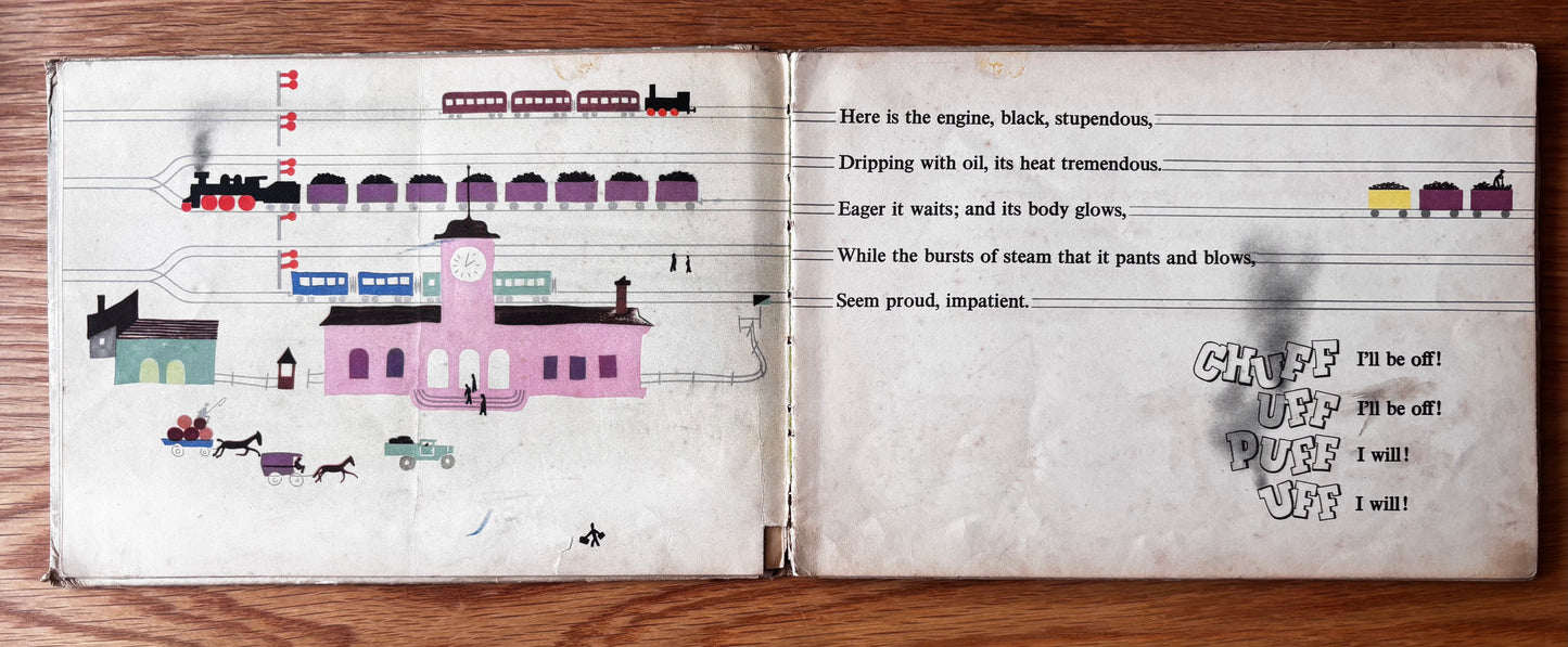 LOCOMOTIVE Lewitt Him MINERVA PUBLISHING CO 1944 Illustrated JULIAN TUWIM