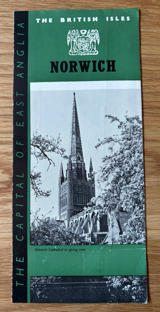 Vintage 1940’s NORWICH Come To Britain Leaflet East Anglia PUBLICITY CENTRE