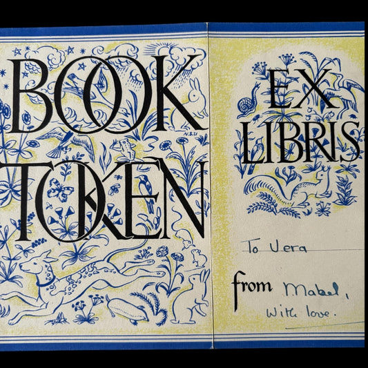 Nora Unwin Illustrated VINTAGE BOOK TOKEN 1940's