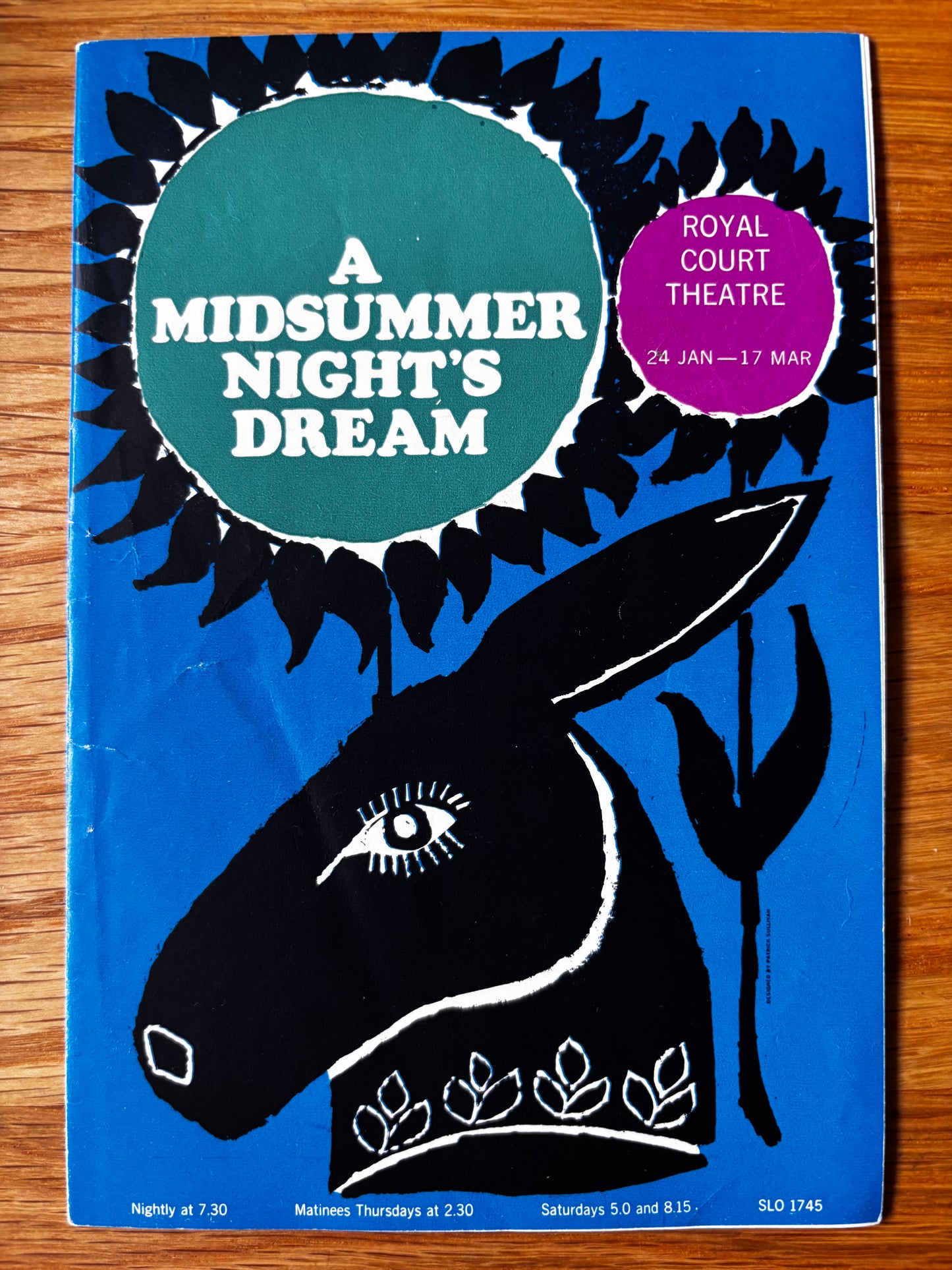 A MIDSUMMER NIGHT’S DREAM 1962 Royal Court Theatre London PROGRAMME Redgrave Ronnie Barker