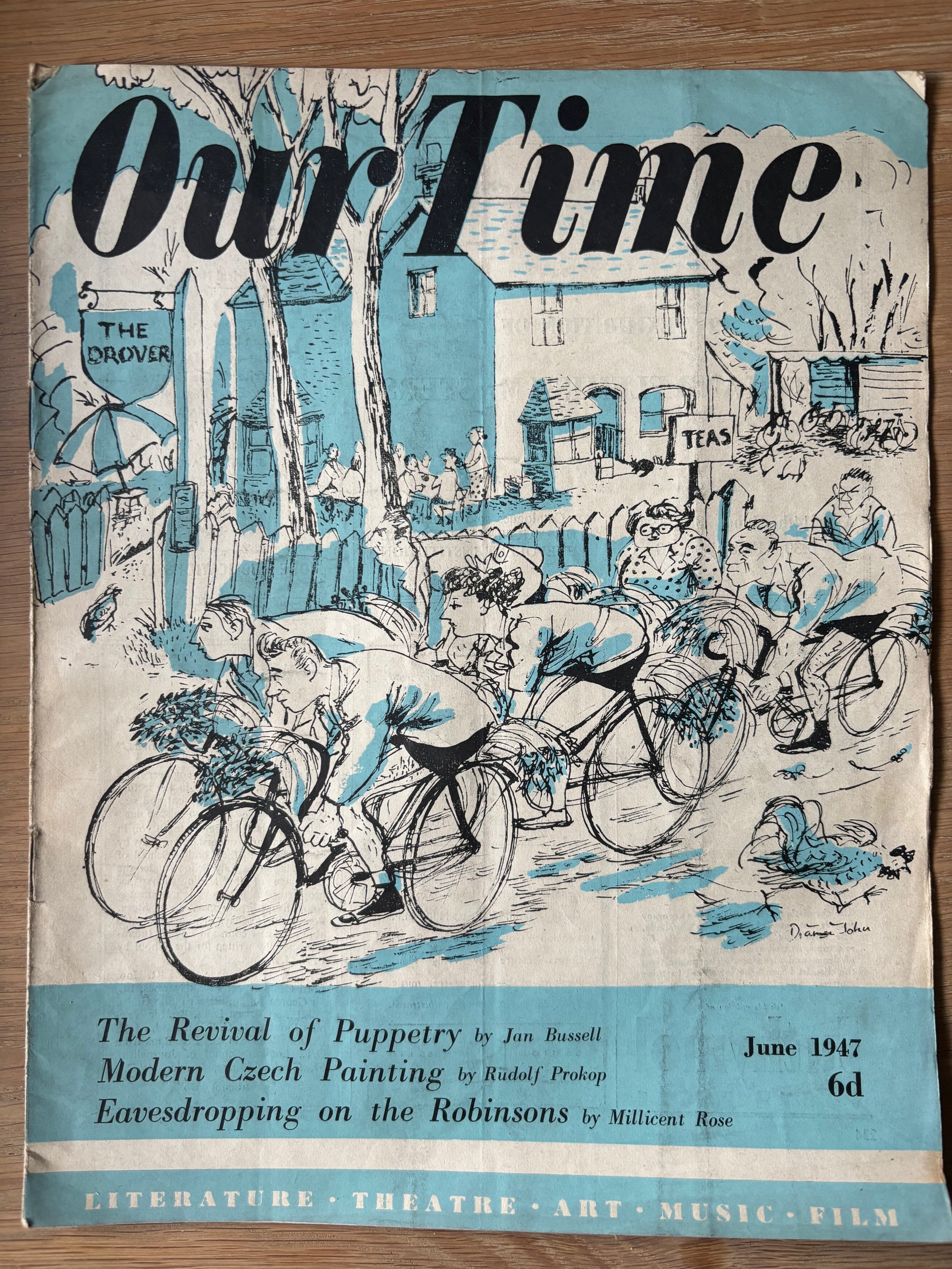 Diana Henry OUR TIME Magazine June 1947 Revival Of Puppetry CZECH PAINTING Cucling - transpontinebooks