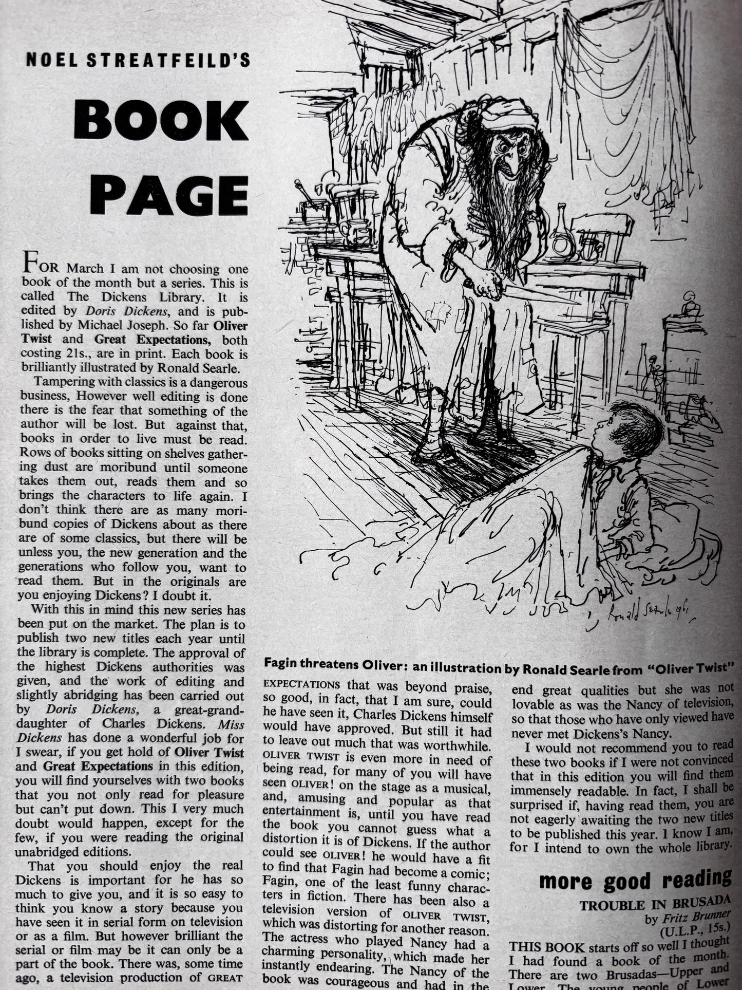 Giles Chichester ELIZABETHAN MAGAZINE March 1963 Glynn Boyd Harte Noel Streatfeild