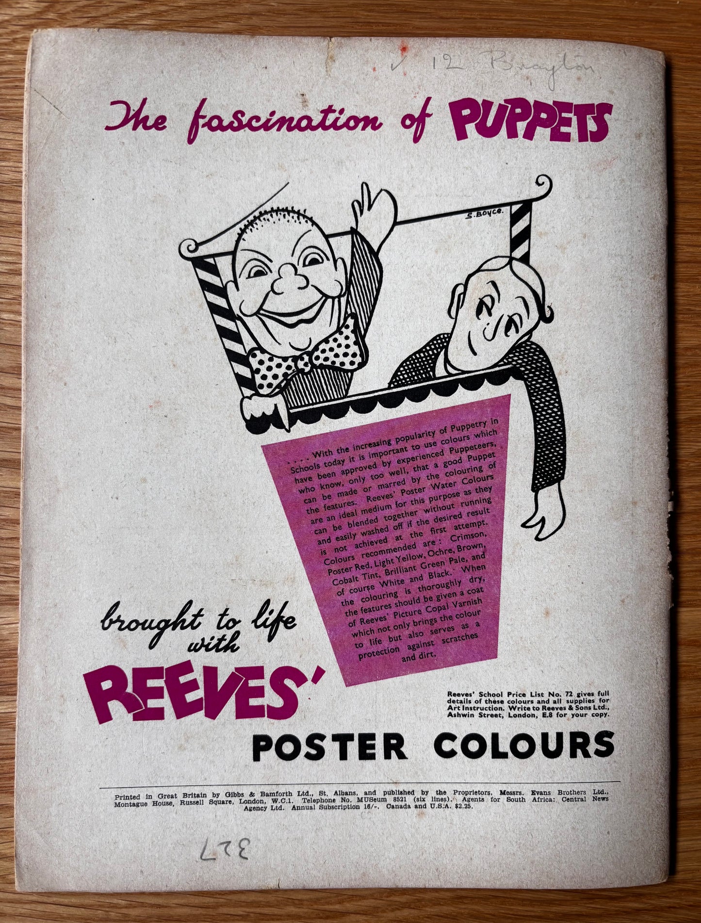 Vintage ART AND CRAFT EDUCATION CHRISTMAS MAGAZINE January 1954 School Crafts CHILD