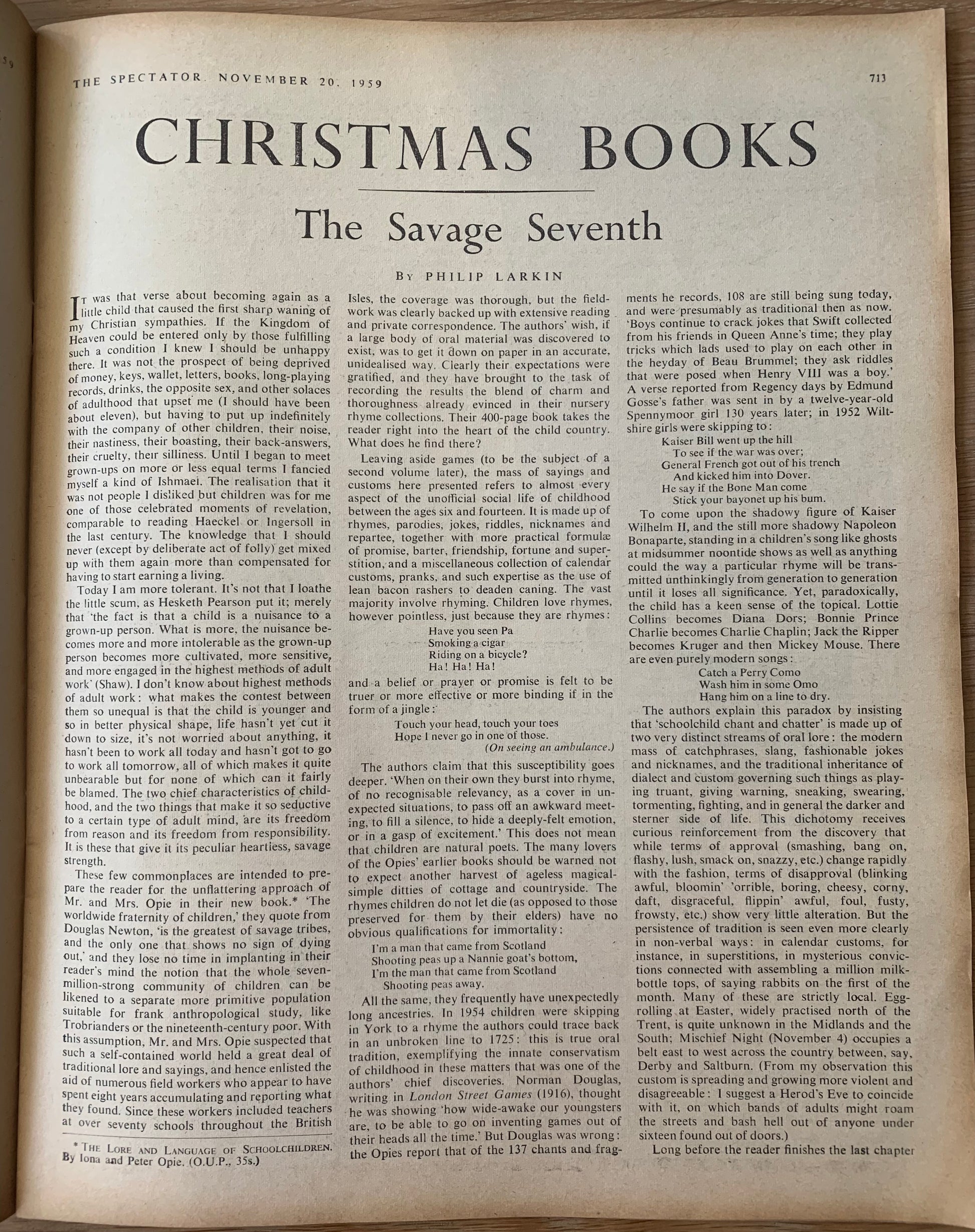 Quentin Blake CHRISTMAS THE SPECTATOR November 1959 John Betjeman Evelyn Waugh - transpontinebooks