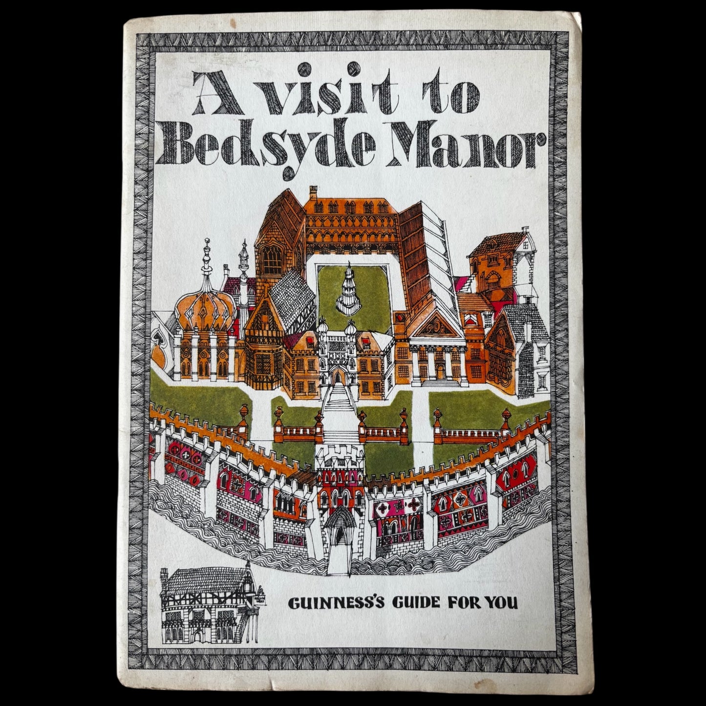 John Vernon Lord A VISIT TO BEDSYDE MANOR GUINNESS 1965 ILLUS BOOKLET