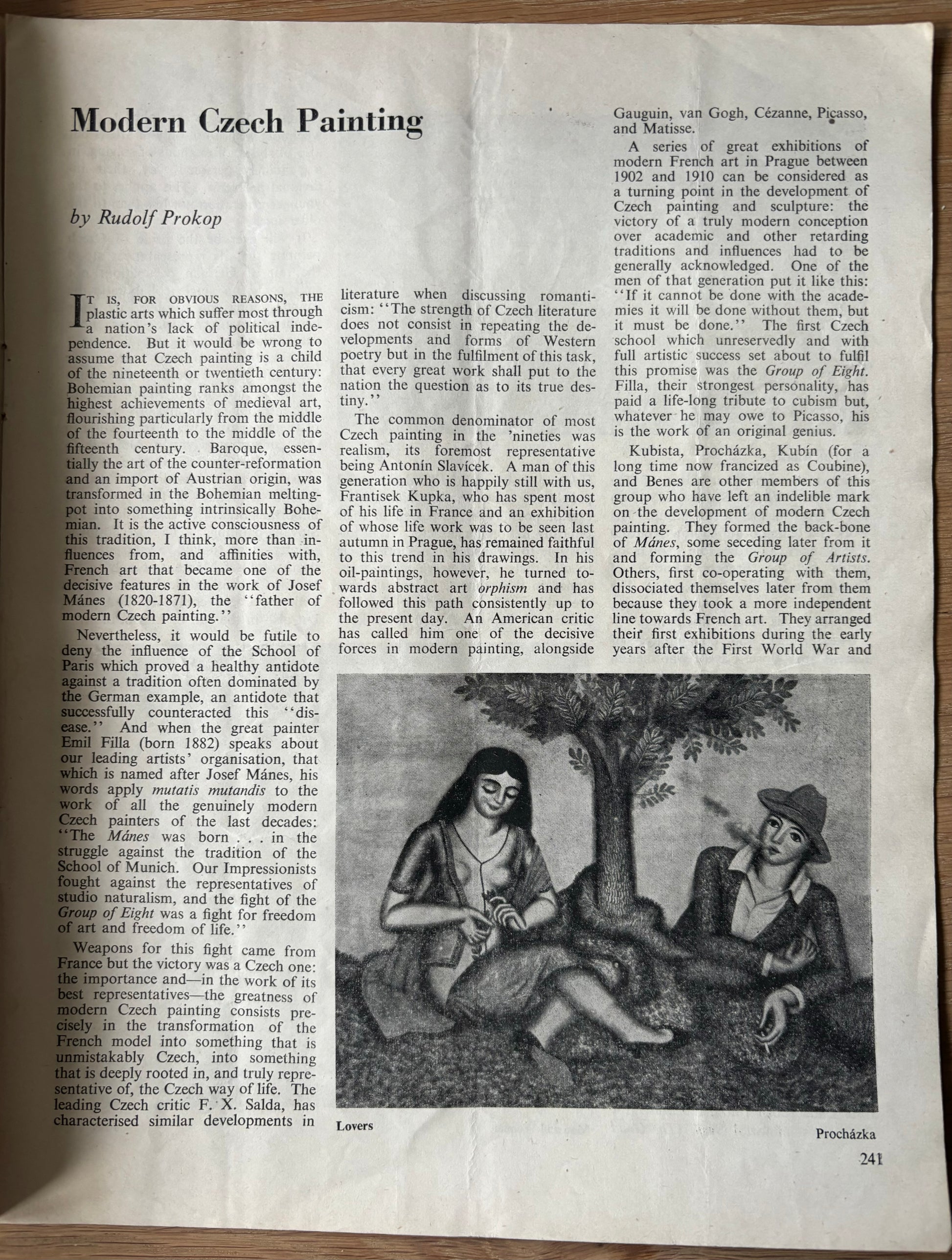 Diana Henry OUR TIME Magazine June 1947 Revival Of Puppetry CZECH PAINTING Cucling - transpontinebooks