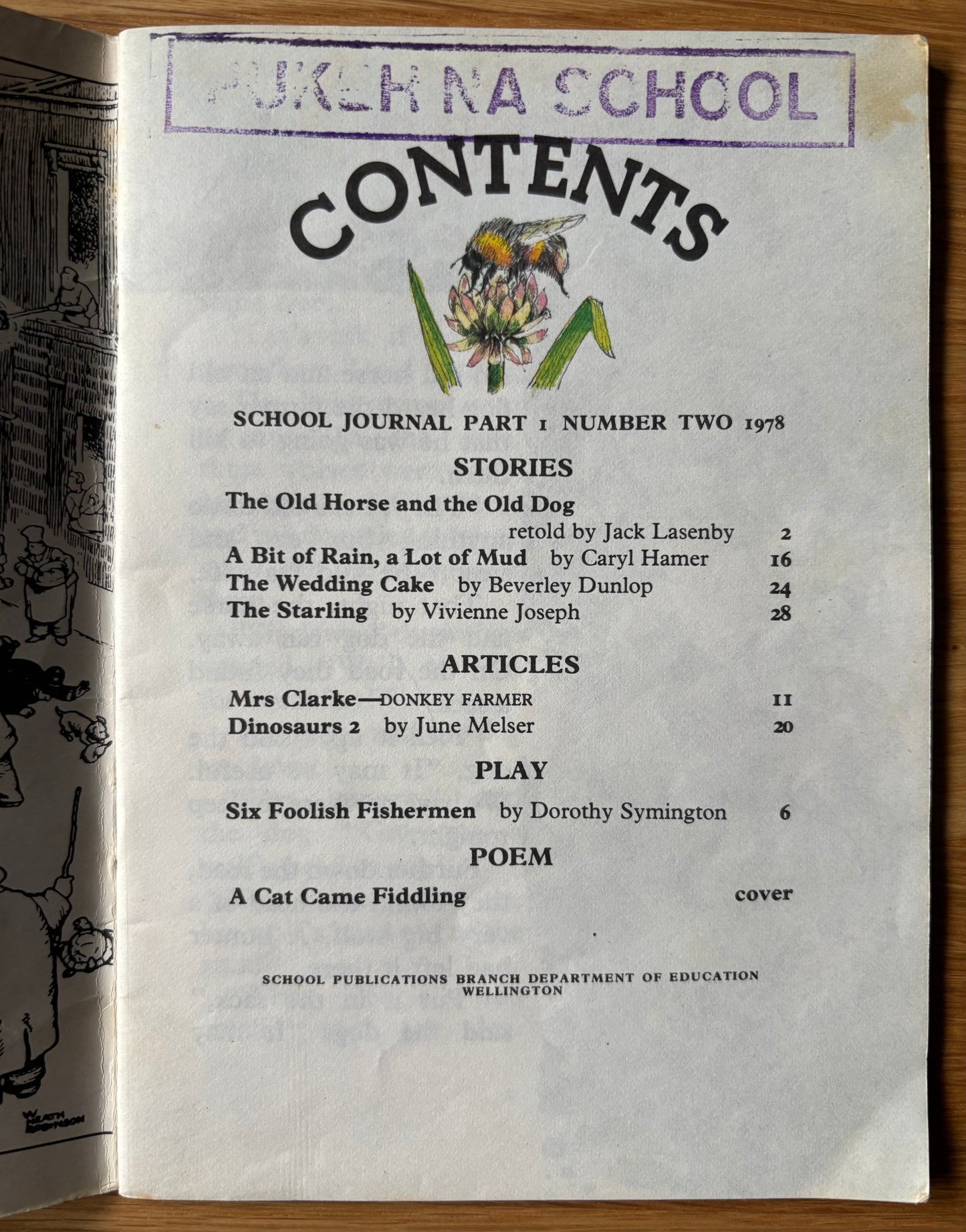 Carole Shepheard SCHOOL JOURNAL Part 1 No 2 1978 NEW ZEALAND Illustrated Stories