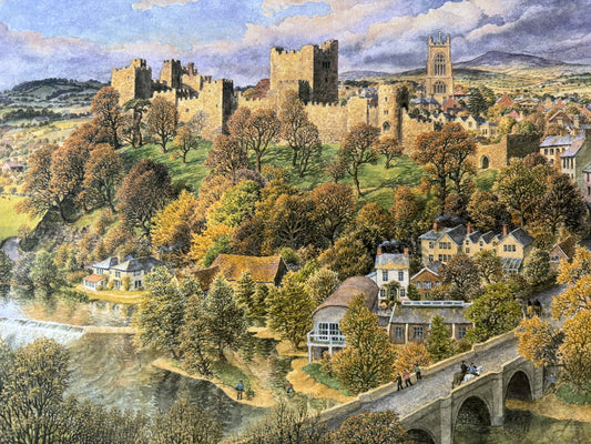 S R Badmin Signed APRIL 1965 Calendar Cotswold Escarpment ILLUSTRATION PRINT 1960’s