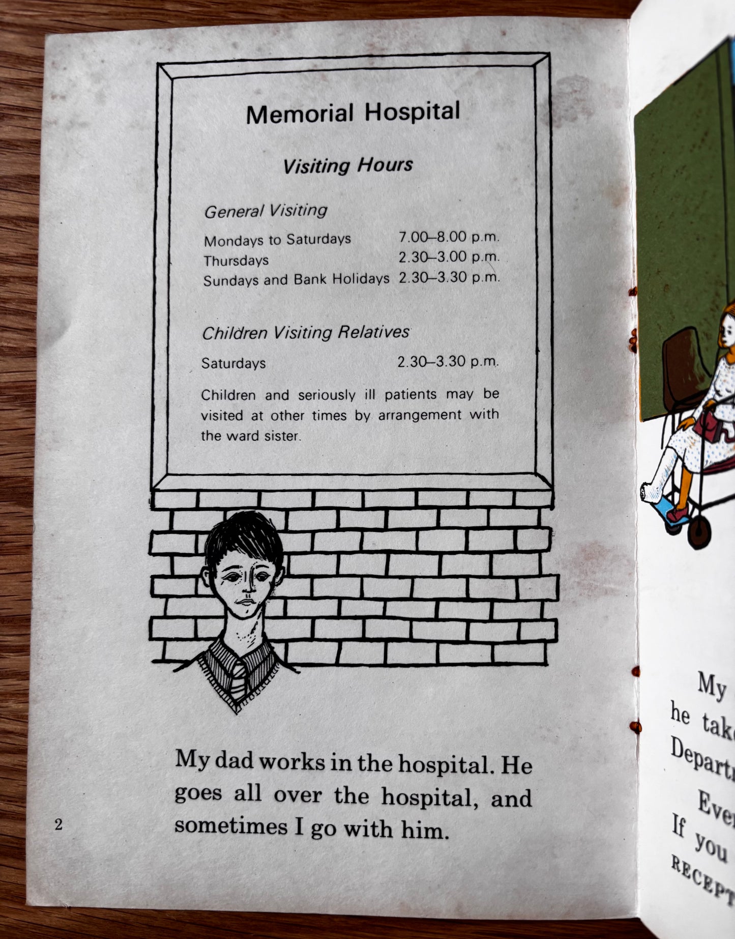 Bernadette Watts HOSPITAL Matter Of Fact METHUEN Norman Geddes Reading Book
