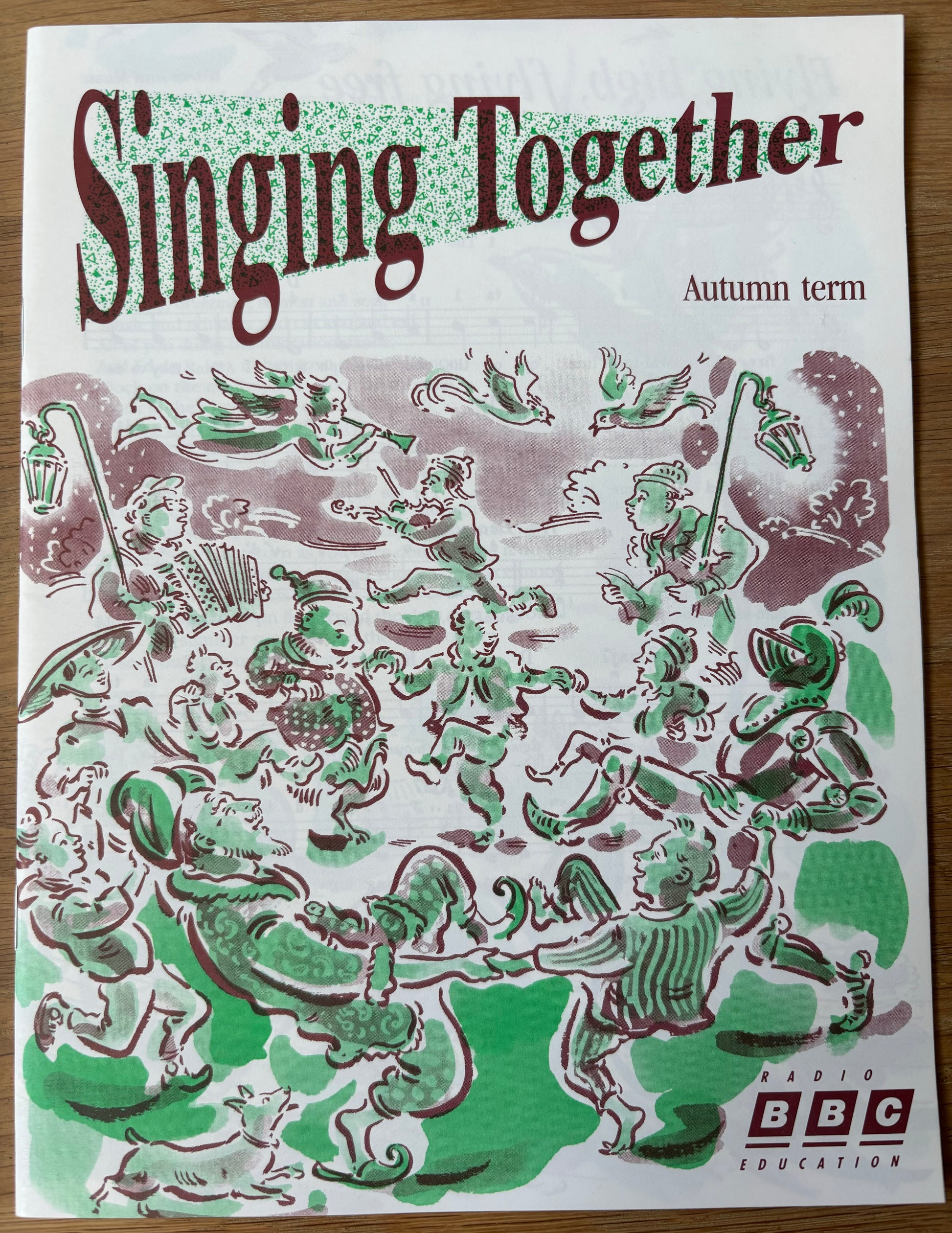 Paul Cox BBC SINGING TOGETHER Songbook Music For Schools Autumn Term 1991 - transpontinebooks