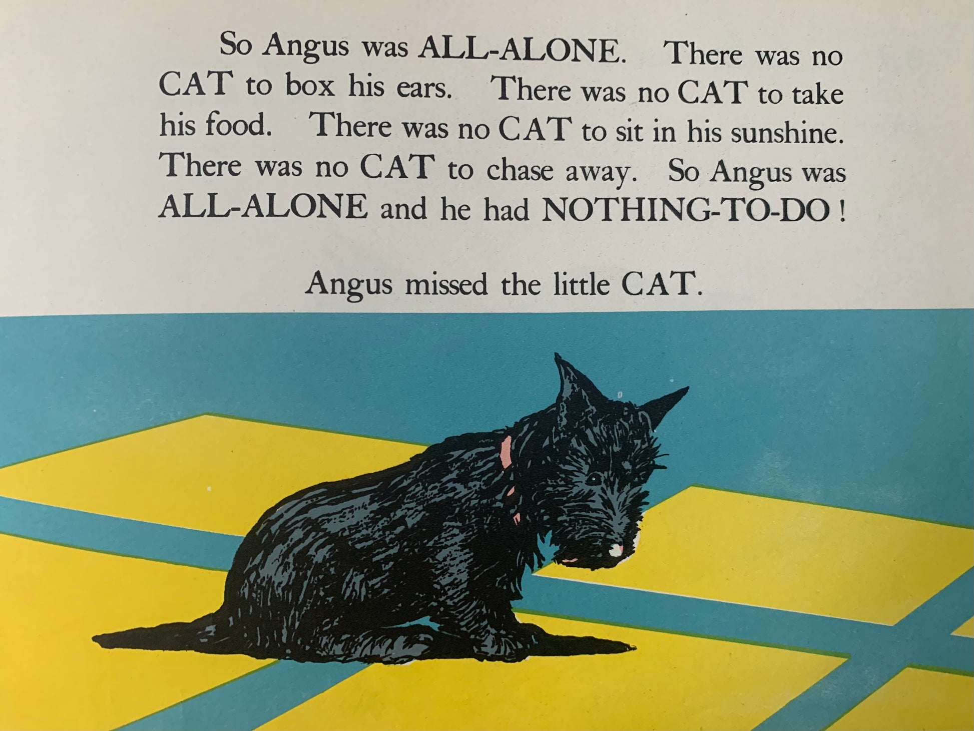 Marjorie Flack ANGUS AND THE CAT 1939 3rd Ed SCOTTIE DOG STORY - transpontinebooks