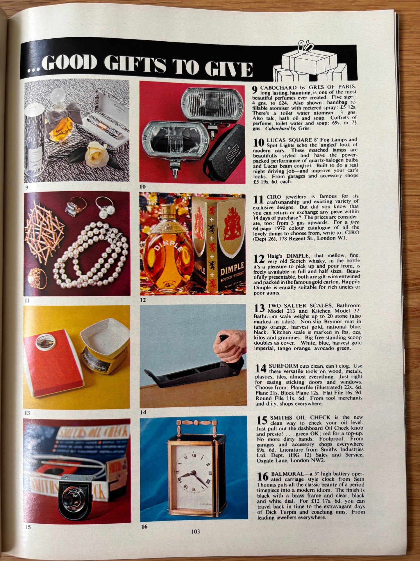 HOMES AND GARDENS Magazine December 1969 Illustrated ADVERTS Christmas