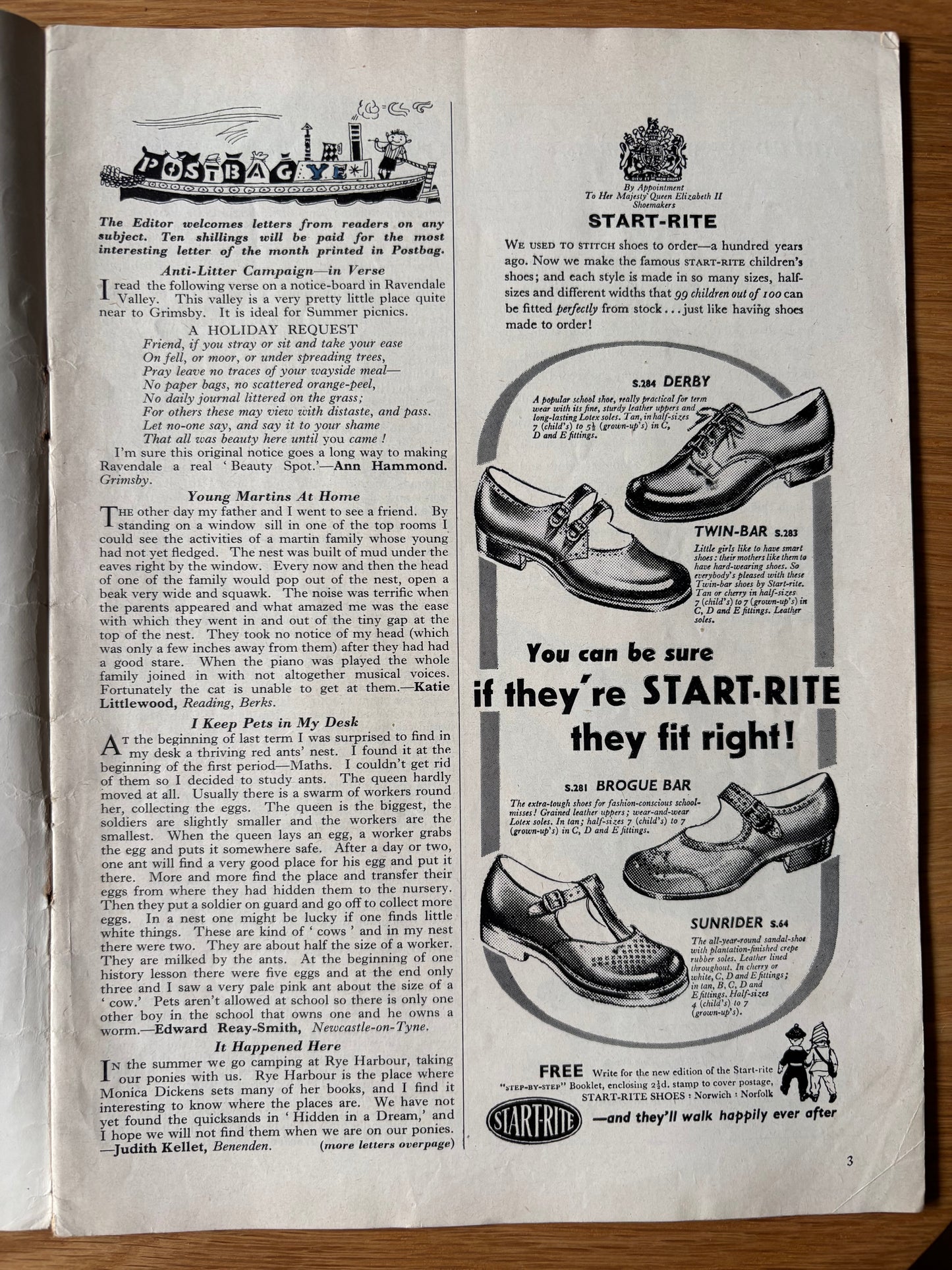 Ronald Searle YOUNG ELIZABETHAN MAGAZINE October 1956 Molesworth