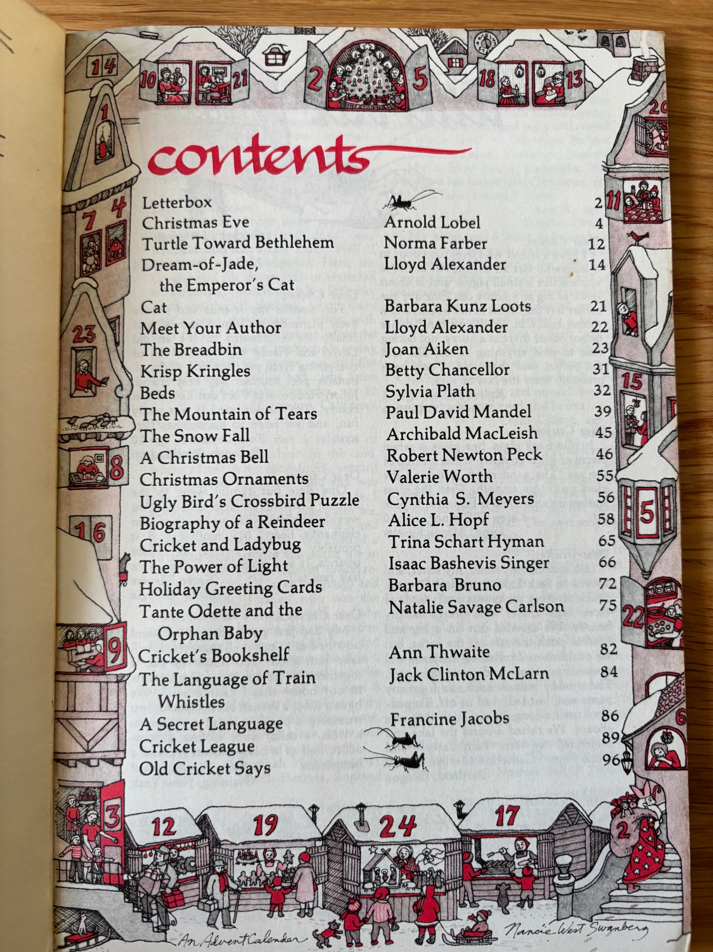 Erik Blegvad CRICKET Magazine DECEMBER 1976 Sylvia Plath Quentin Blake