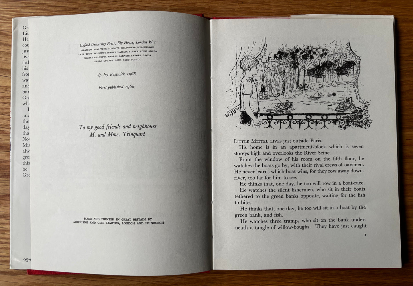 Glenys Ambrus LITTLE MITTEL 1968 1st Ed DJ Ivy Eastwick OXFORD UNIVERSITY PRESS