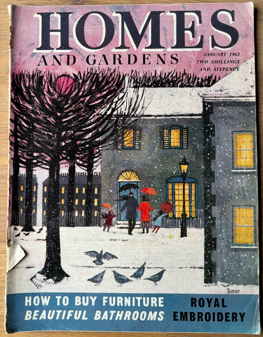 Robert Taverner HOMES AND GARDENS Magazine January 1963 VINTAGE Lola Fielding (Copy)