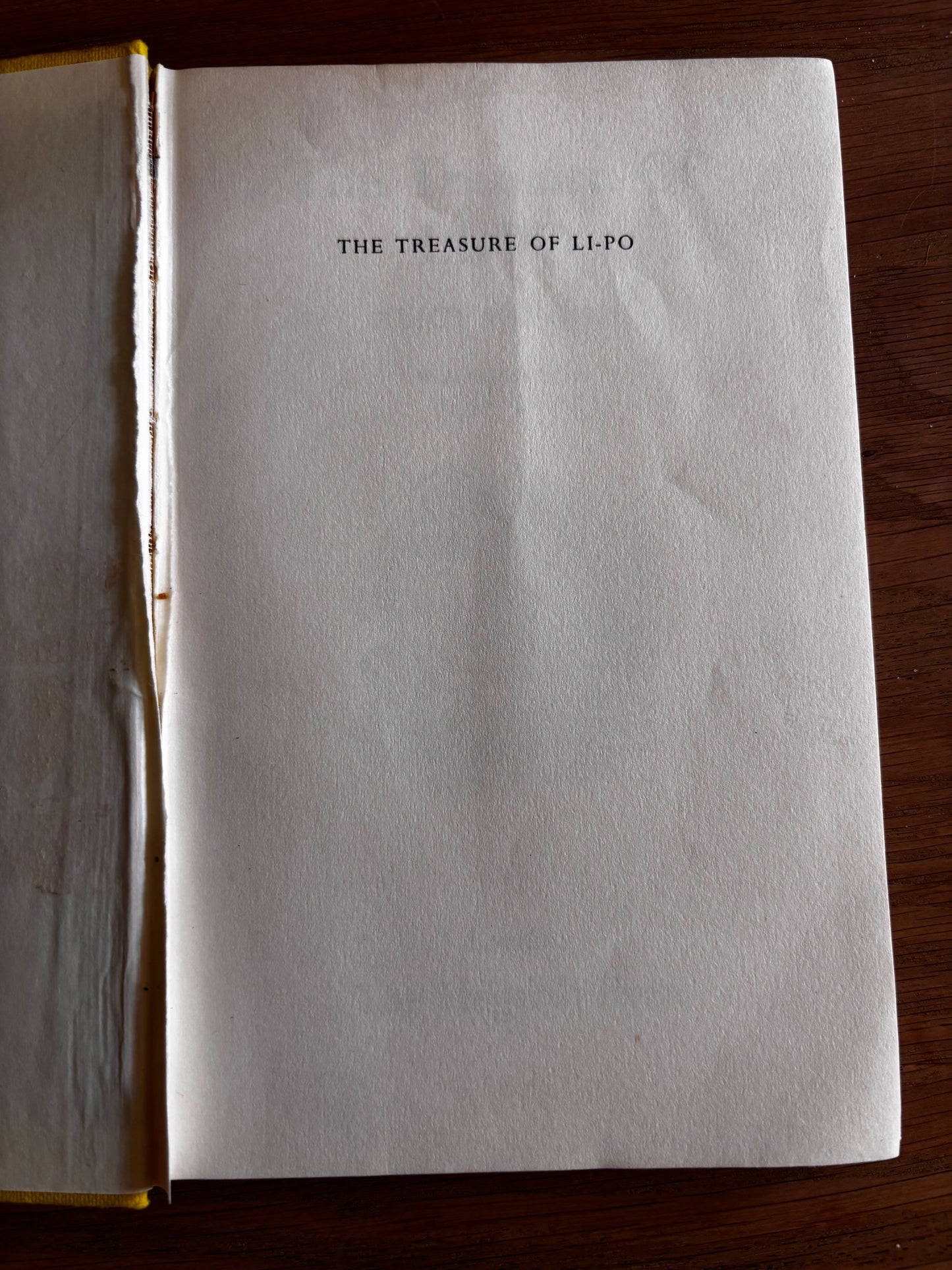 Trekkie Ritchie THE TREASURE OF LI-PO Alice Ritchie 1968 Reprint New Edition ILLUSTRATED Hogarth