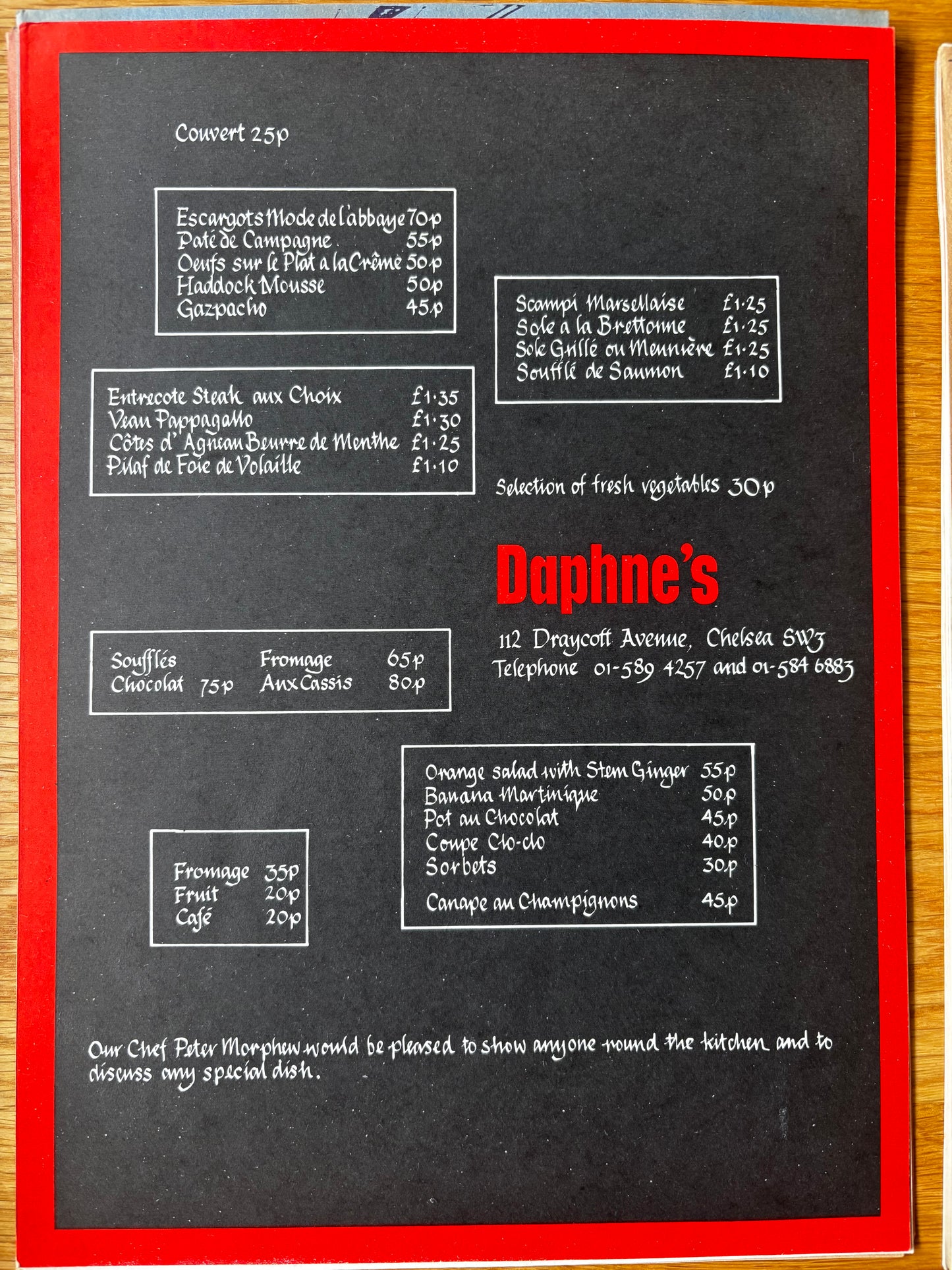 LONDON A LA CARTE Habitat Facsimile Menus DAVID HOCKNEY 3rd Edition Conran Design