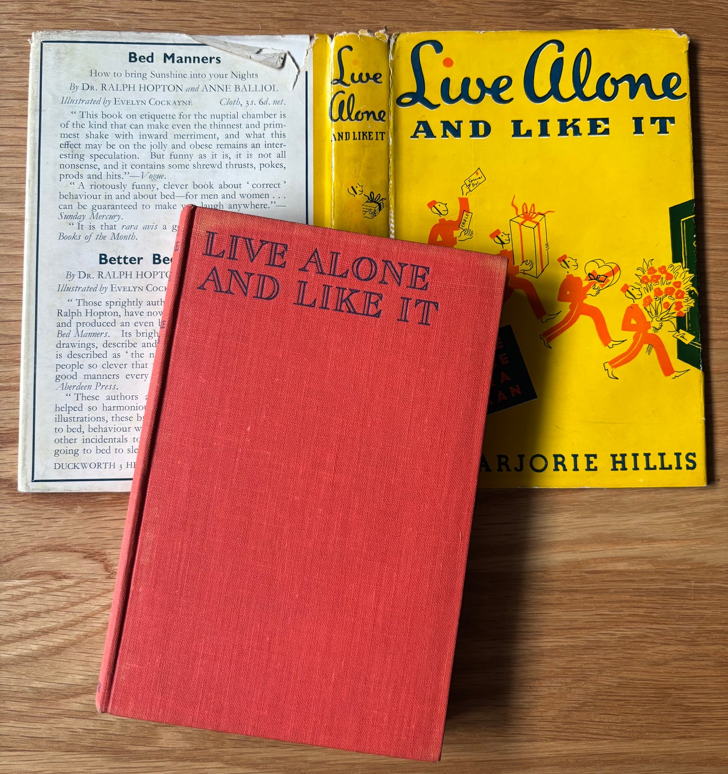 Cipes Pineles LIVE ALONE AND LIKE IT HB DJ 1947 Marjorie Hillis CITADEL PRESS