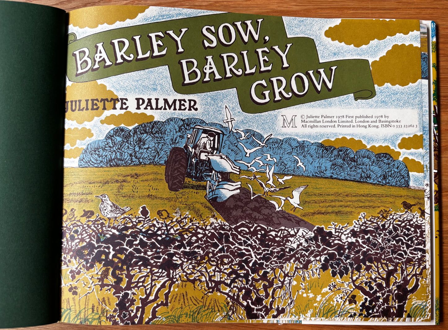 Juliette Palmer BARLEY SOW BARLEY GROW DJ 1st 1978 MacMillan FARMING COUNTRY LIFE