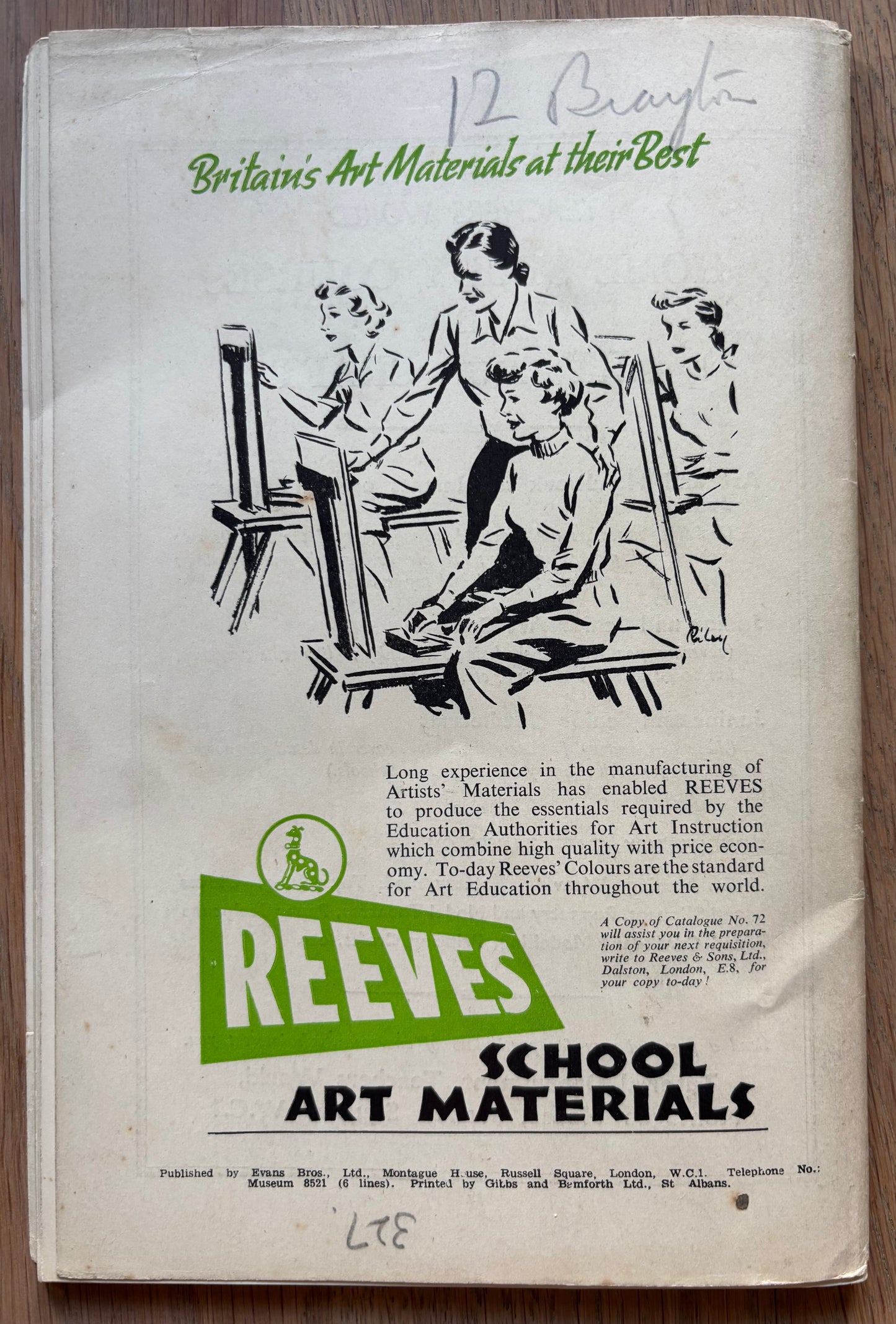 1951 ART AND CRAFT GPO Van MAGAZINE January CHILD EDUCATION Floral Patterns