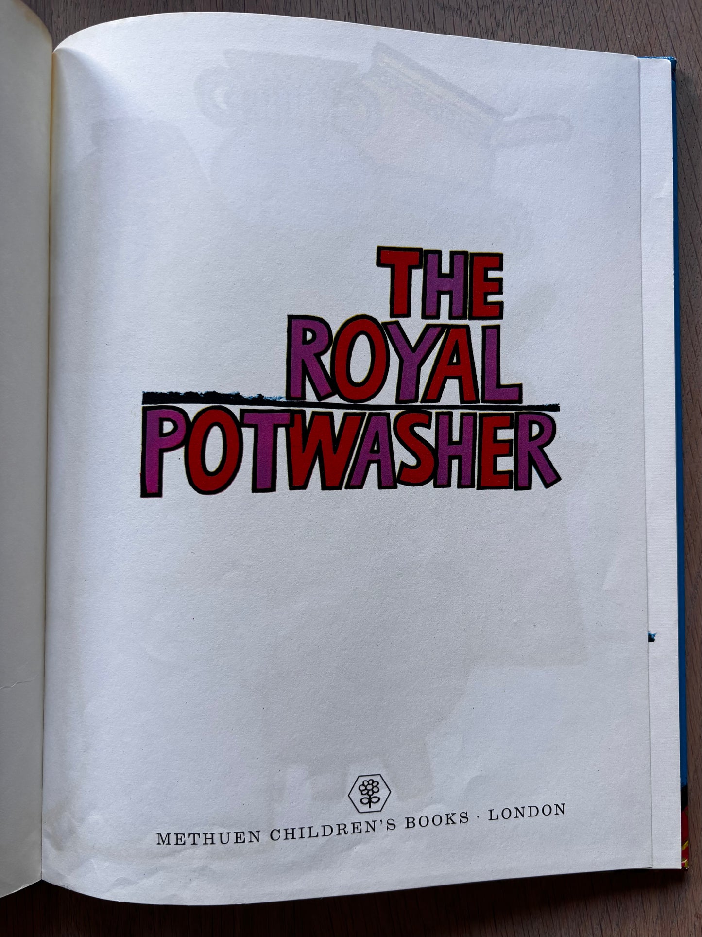 Jill McDonald THE ROYAL POTWASHER John Waters 1st Ed 1972 Methuen Illustrated