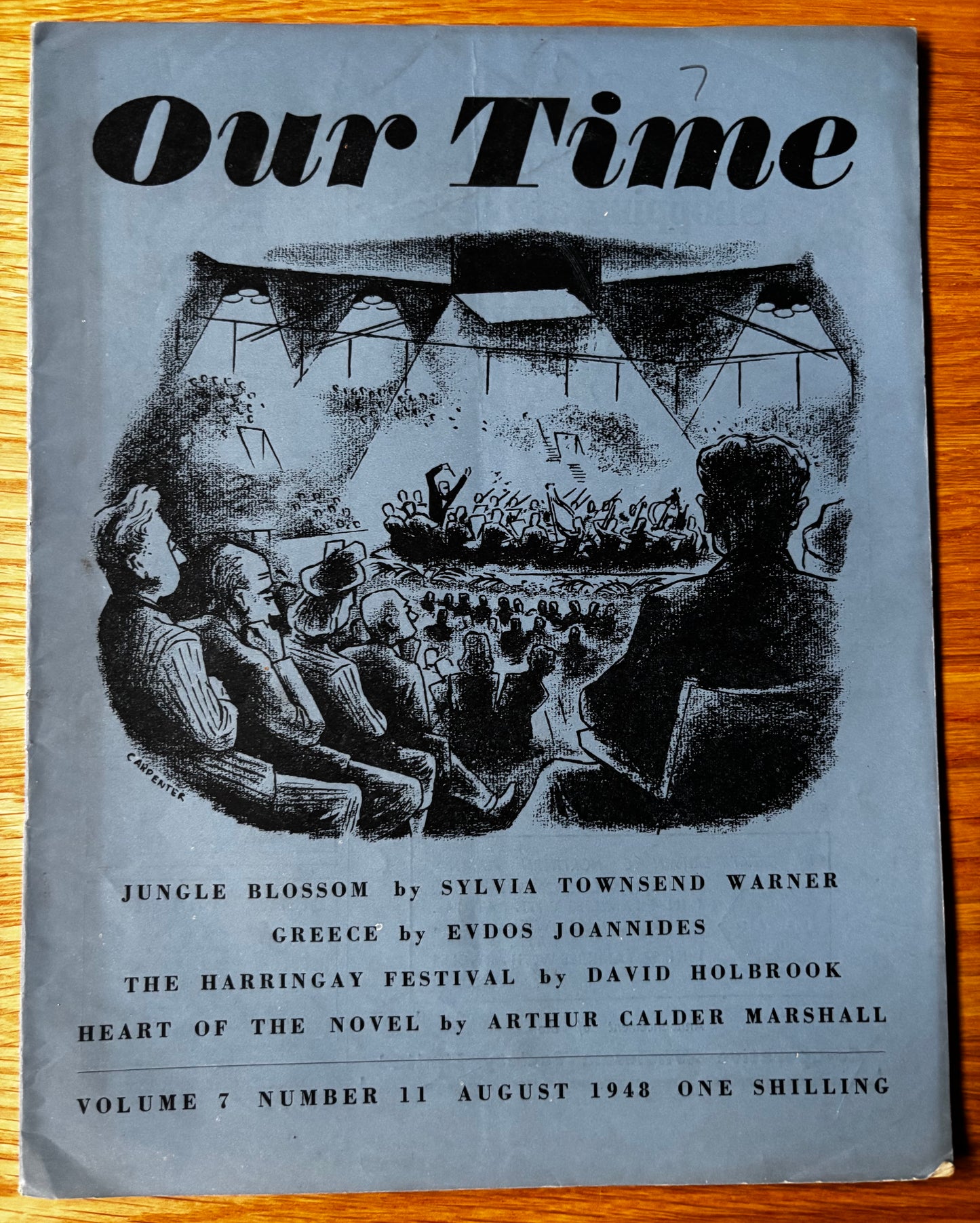 Pat Carpenter OUR TIME Magazine August 1946 Sylvia Townsend Warner Haringey Festival