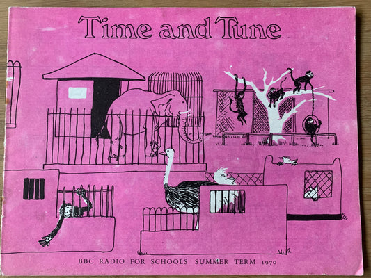 Prue Theobalds TIME AND TUNE Summer 1970 Illus Art BBC Music Book SCHOOLS SONGBOOK - transpontinebooks