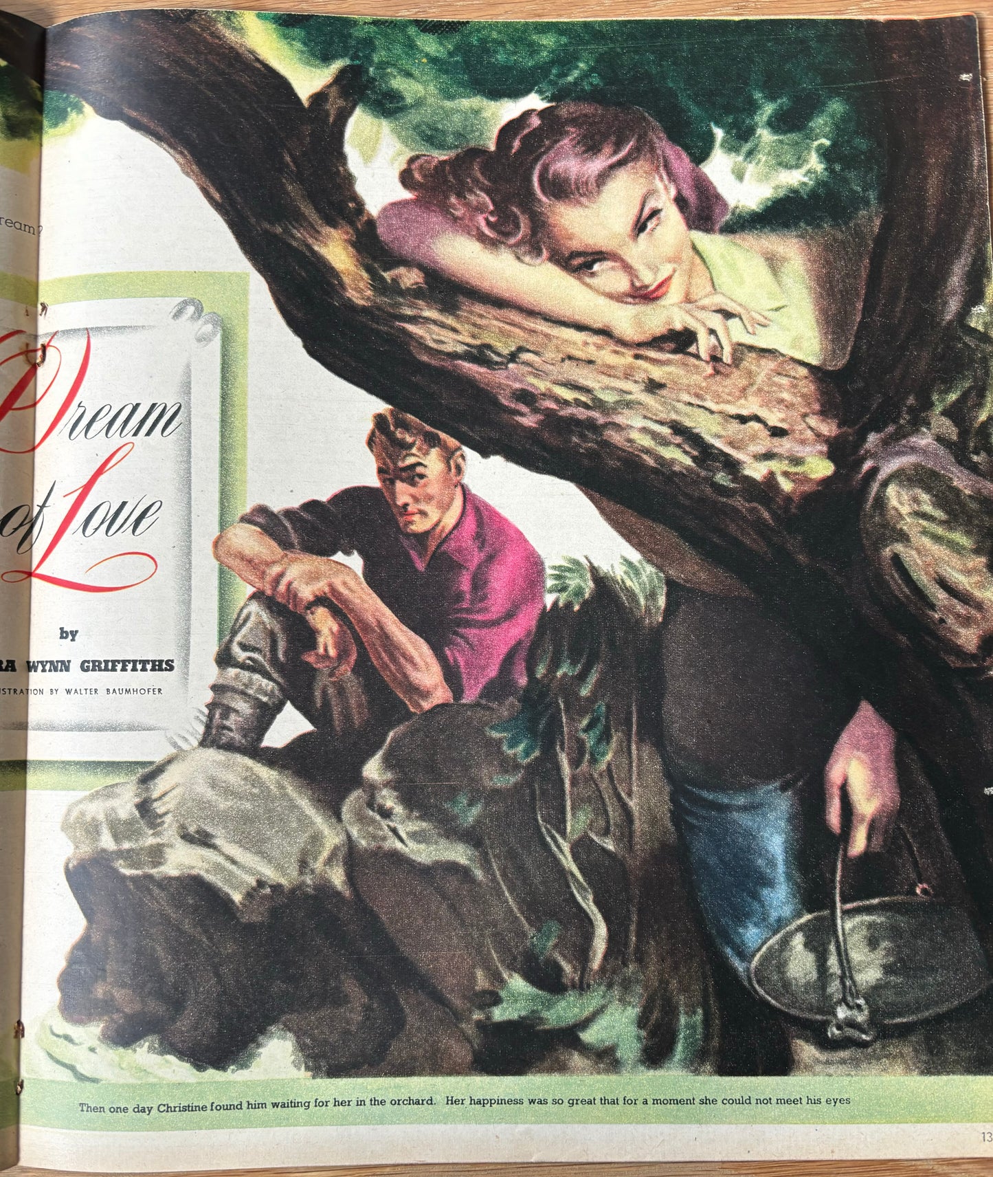 Mary Fedden WOMAN MAGAZINE April 16 1949 1940’s style VINTAGE ART - transpontinebooks