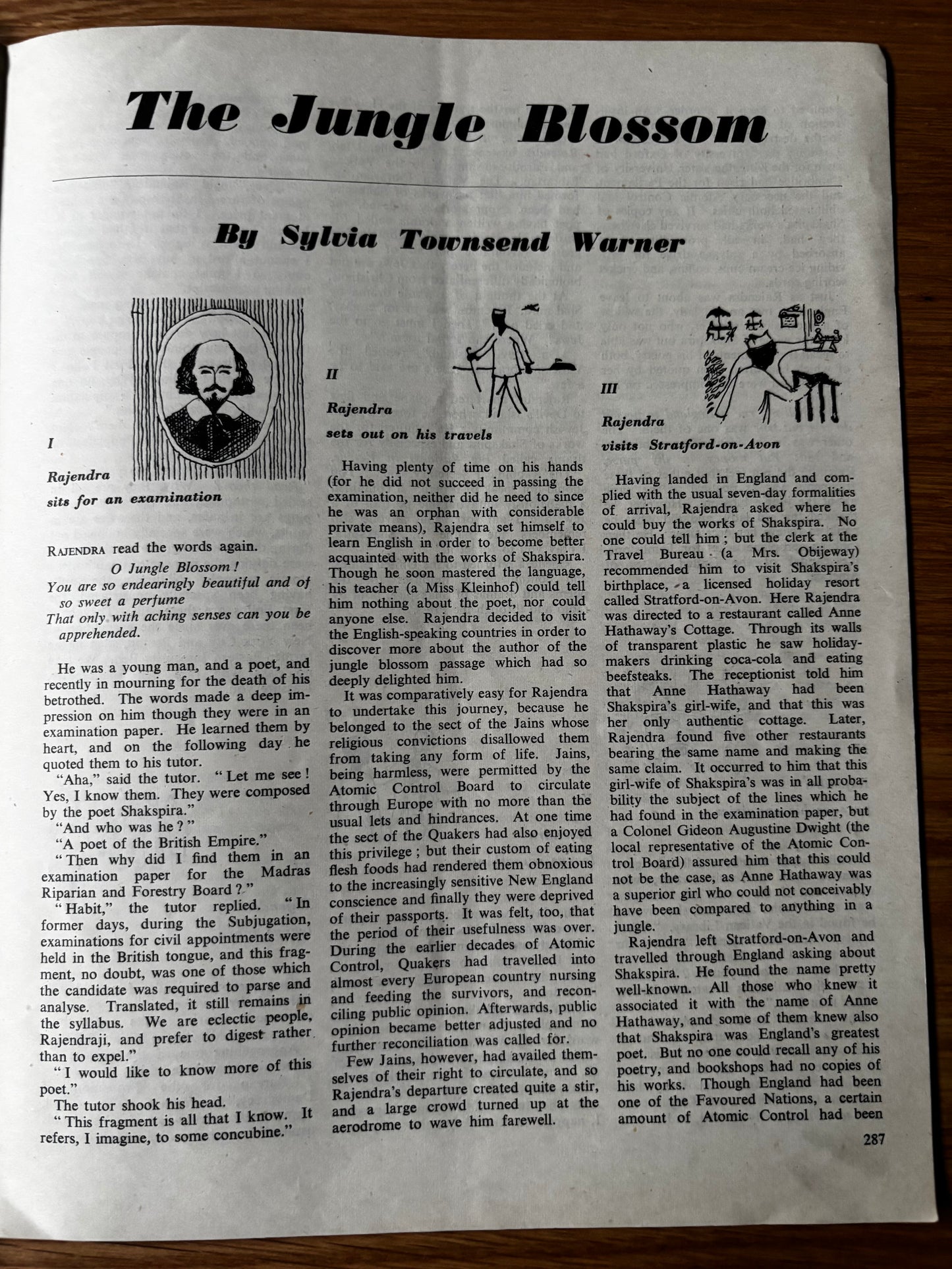 Pat Carpenter OUR TIME Magazine August 1946 Sylvia Townsend Warner Haringey Festival