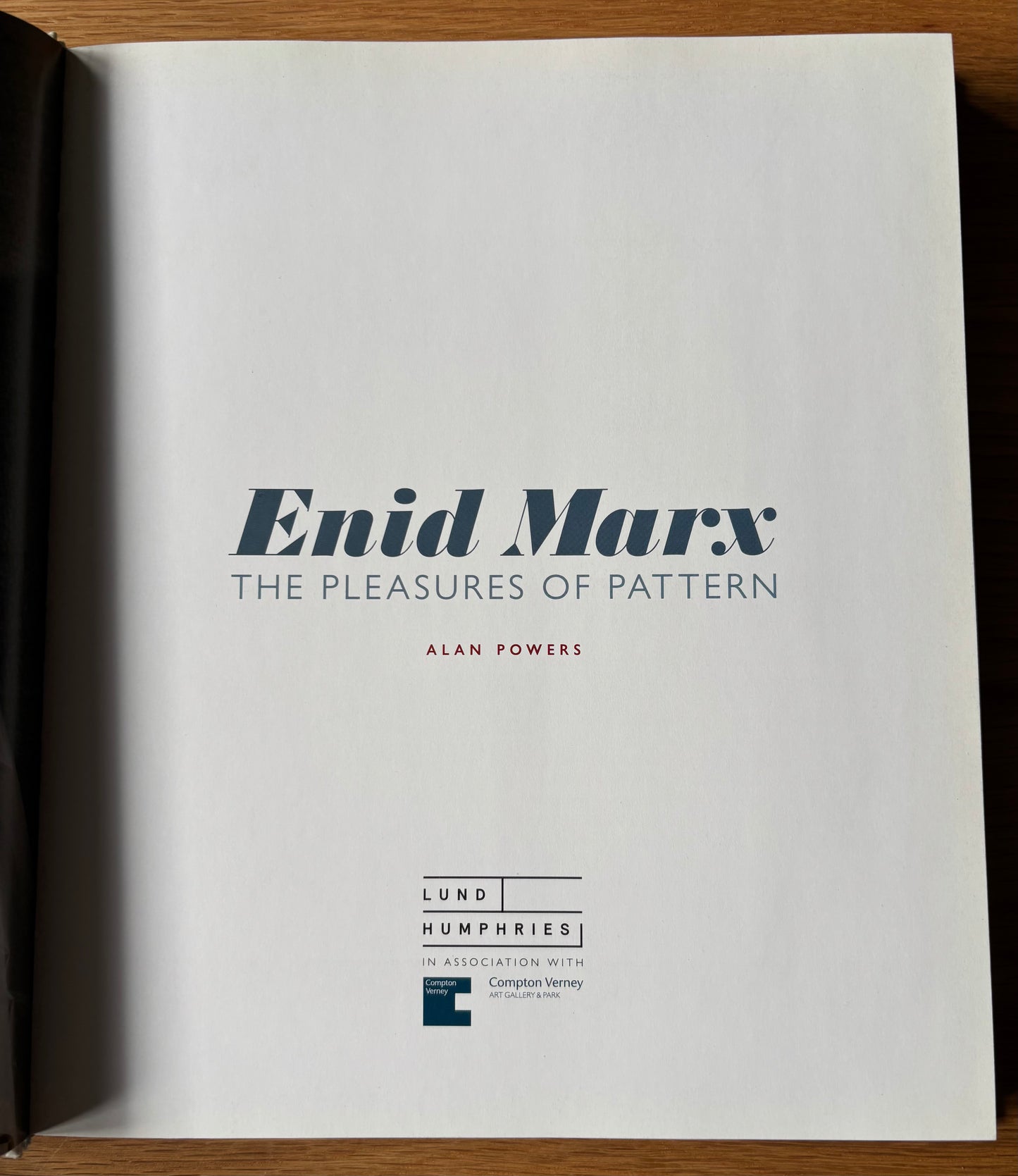 ENID MARX The Pleasure Of Pattern HB DJ 2018 1st Ed Alan Powers