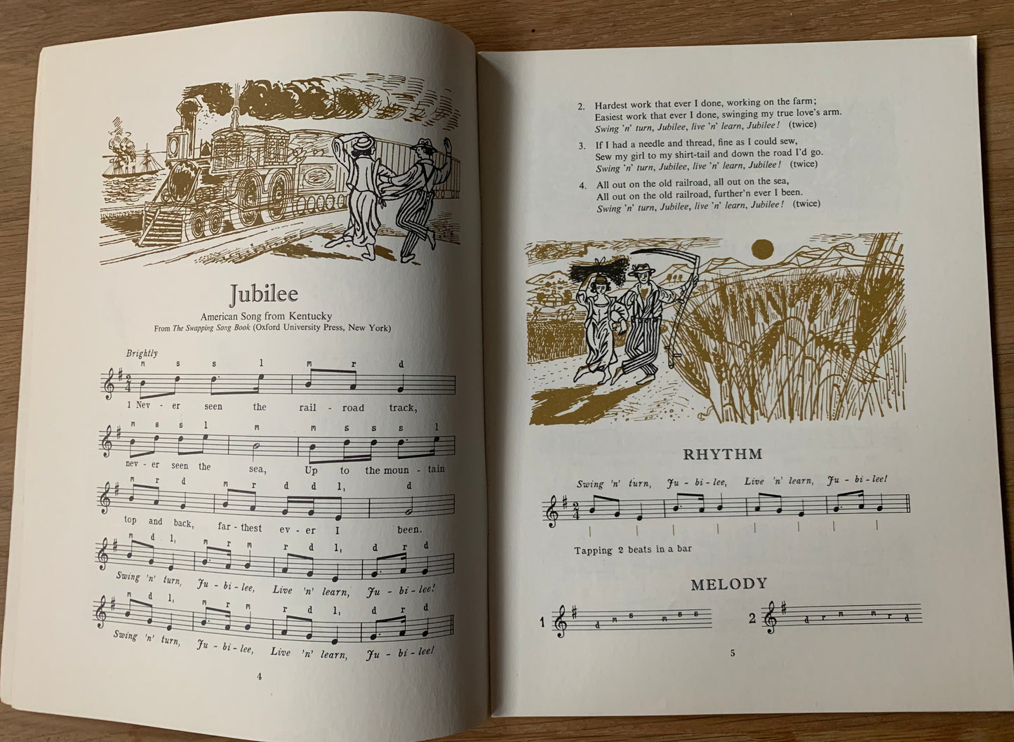 Hoyle Walter RHYTHM AND MELODY 1961 BBC Broadcasts To Schools SONGBOOK - transpontinebooks