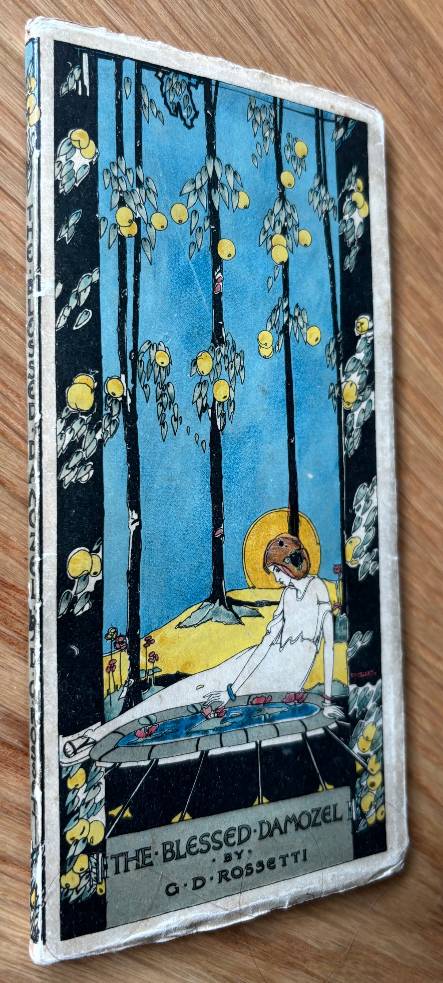 Jessie M King THE BLESSED DAMOZEL Foulis ROSSETTI POETRY Paul Woodroffe Poem