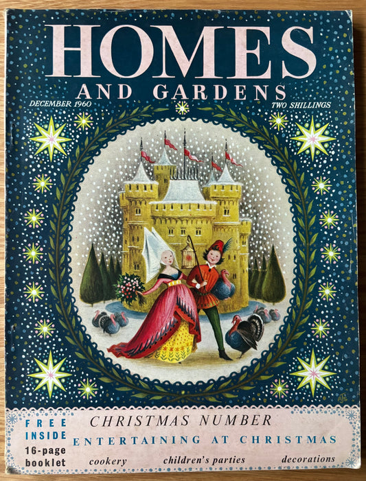 Audrey Stephenson HOMES AND GARDENS CHRISTMAS Magazine December 1960 ILLUSTRATED