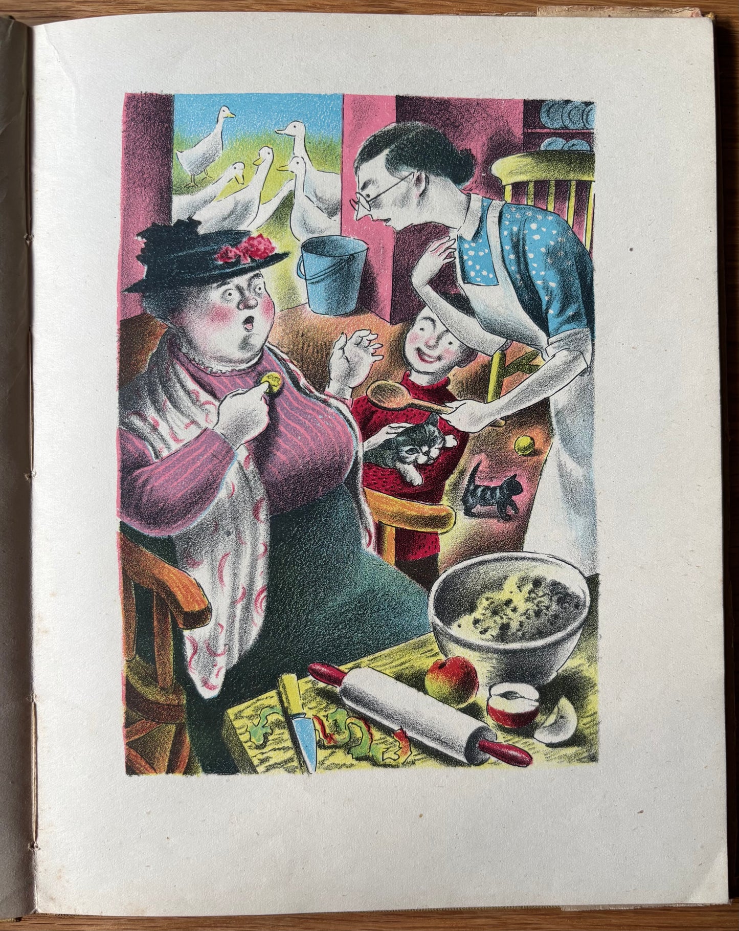 Clarke Hutton HARLEQUINADE 1943 1st Ed Chatto & Windus ILLUSTRATED Clowns Columbine